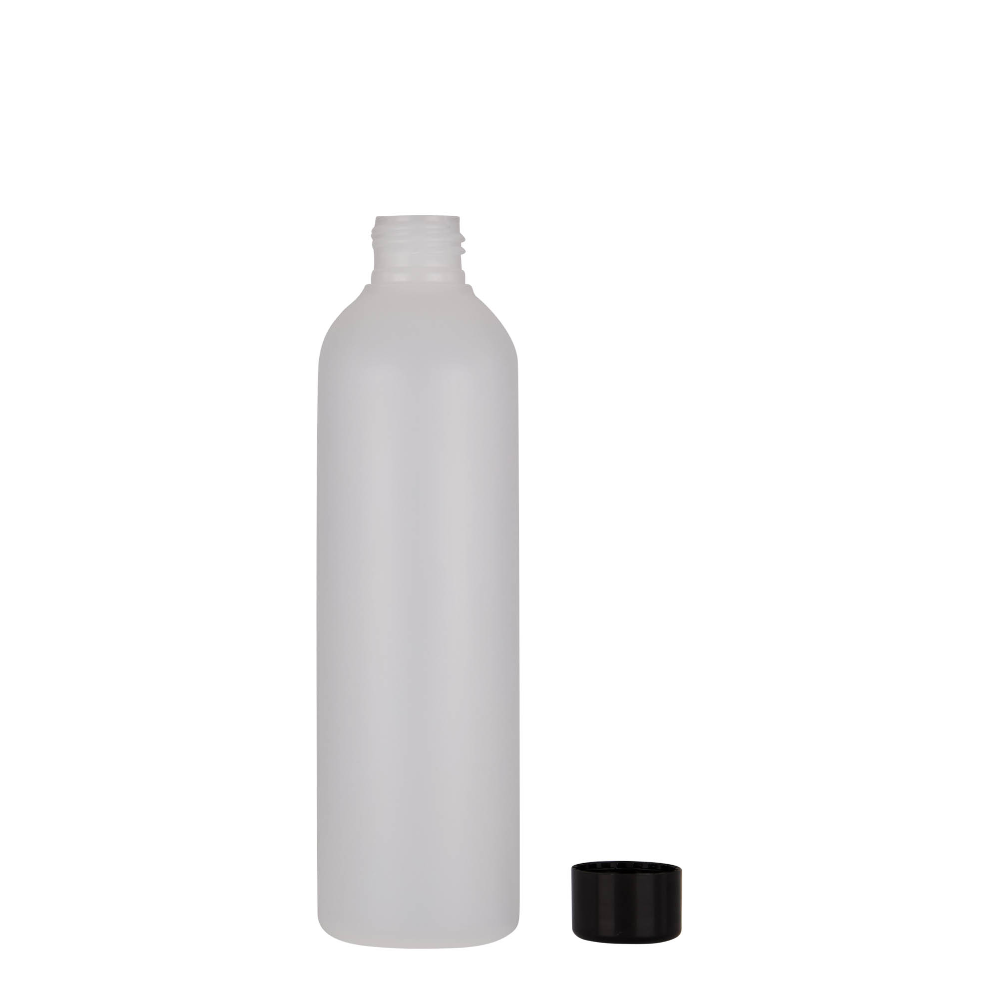 250 ml plastikflaske 'Tuffy', HDPE, natur, åbning: 24/410 250 ml plastikflaske 'Tuffy', HDPE, natur, åbning: 24/410