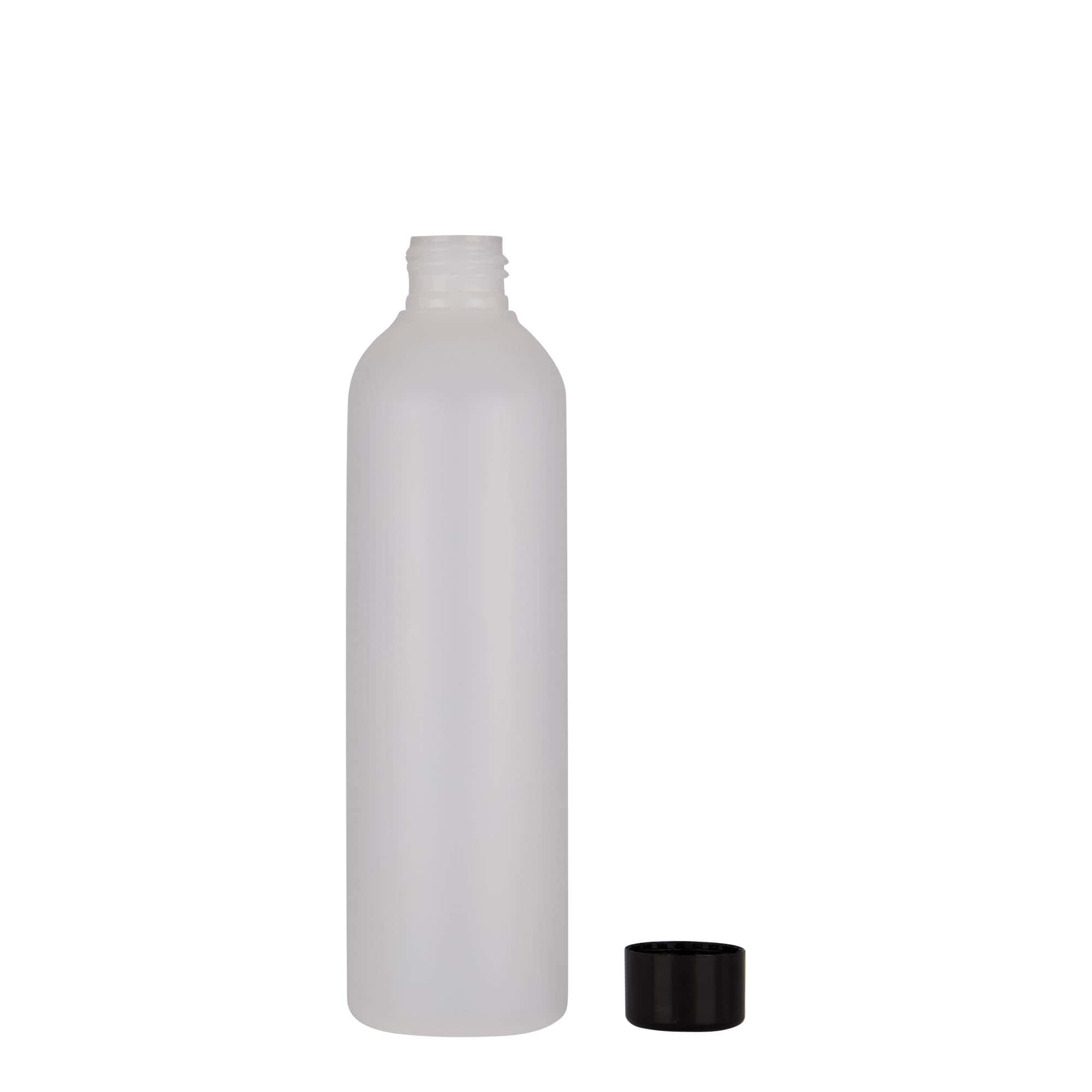 250 ml plastikflaske »Tuffy«, HDPE, natur, åbning: 24/410
