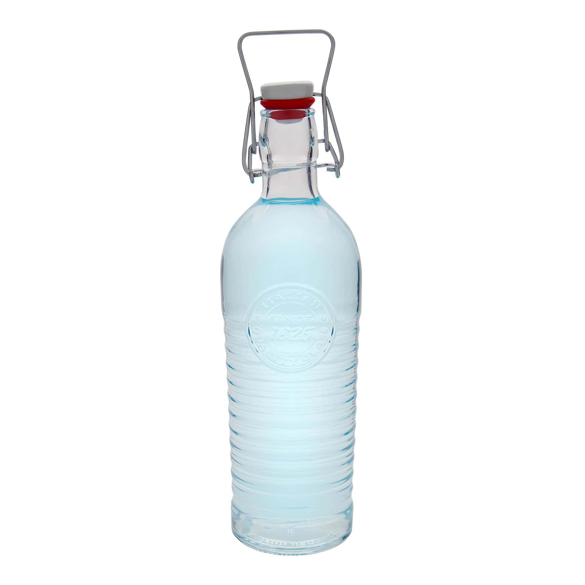 1.200 ml glasflaske »Officina 1825«, åbning: klemme/lukke-mekanisme