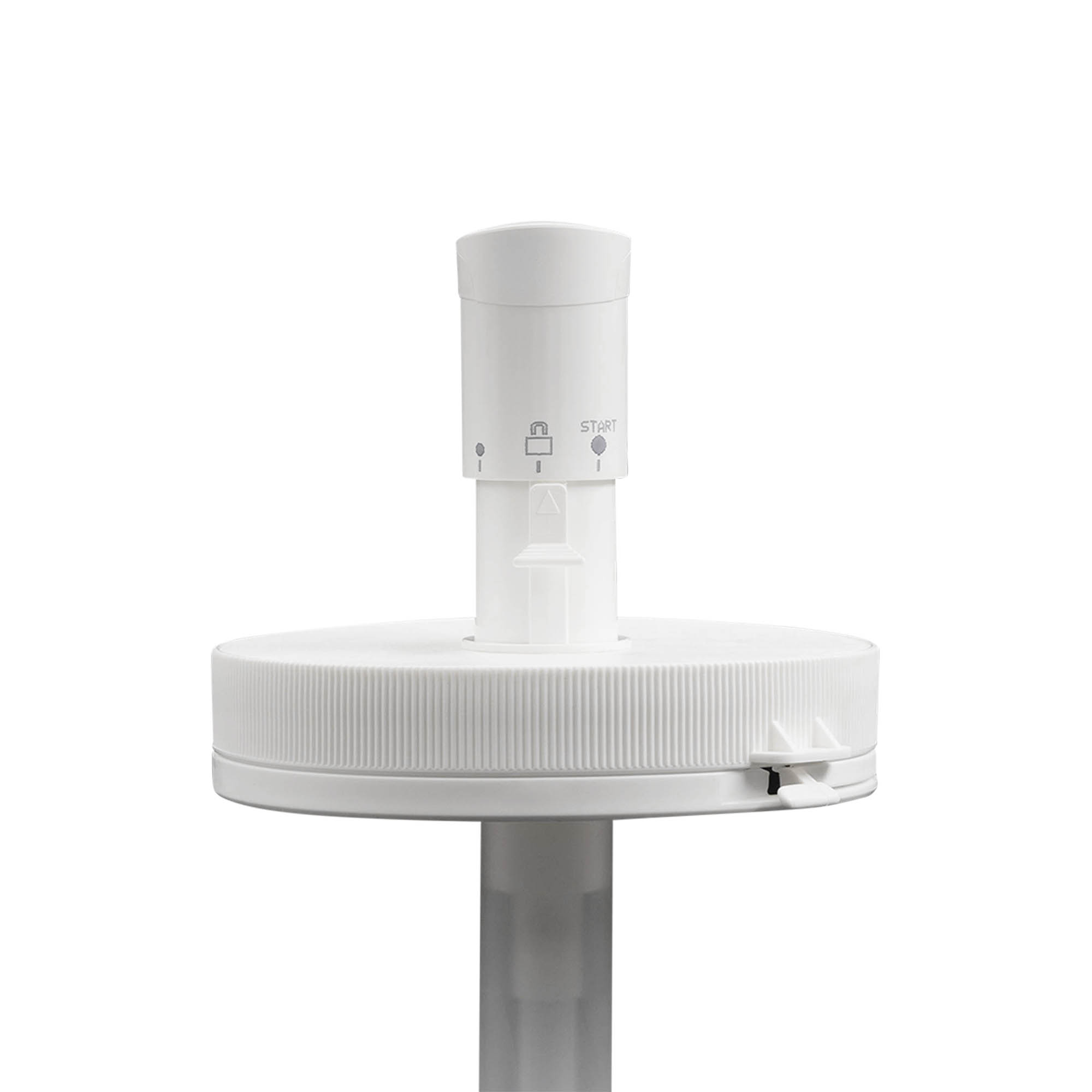 Dispenserpumpe til 1.240 ml 'Securibox', PE-plast, hvid, til åbning: skruelåg Dispenserpumpe til 1.240 ml 'Securibox', PE-plast, hvid, til åbning: skruelåg