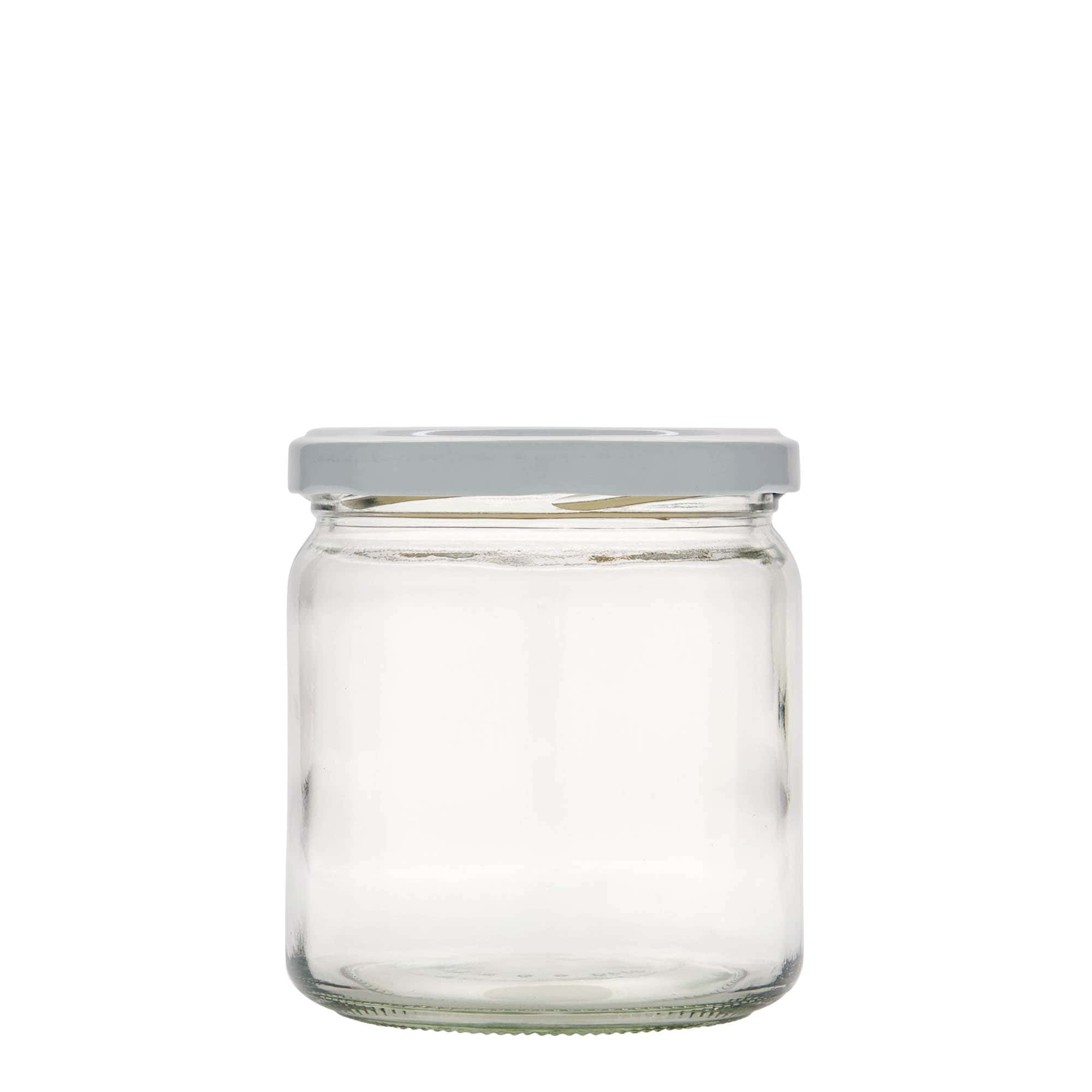 408 ml rundt glas, åbning: Twist-off (TO 82)