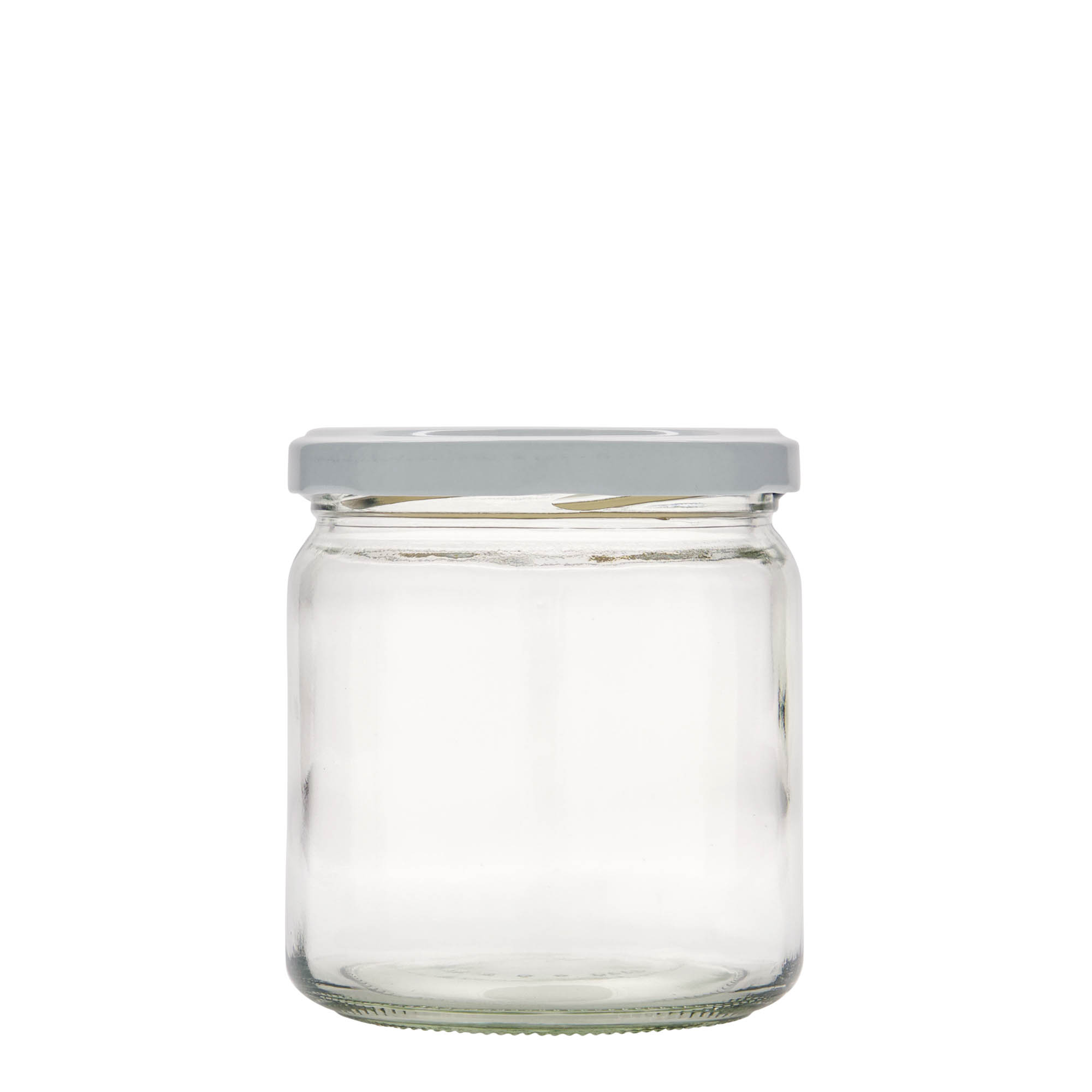 408 ml rundt glas, åbning: Twist-off (TO 82)