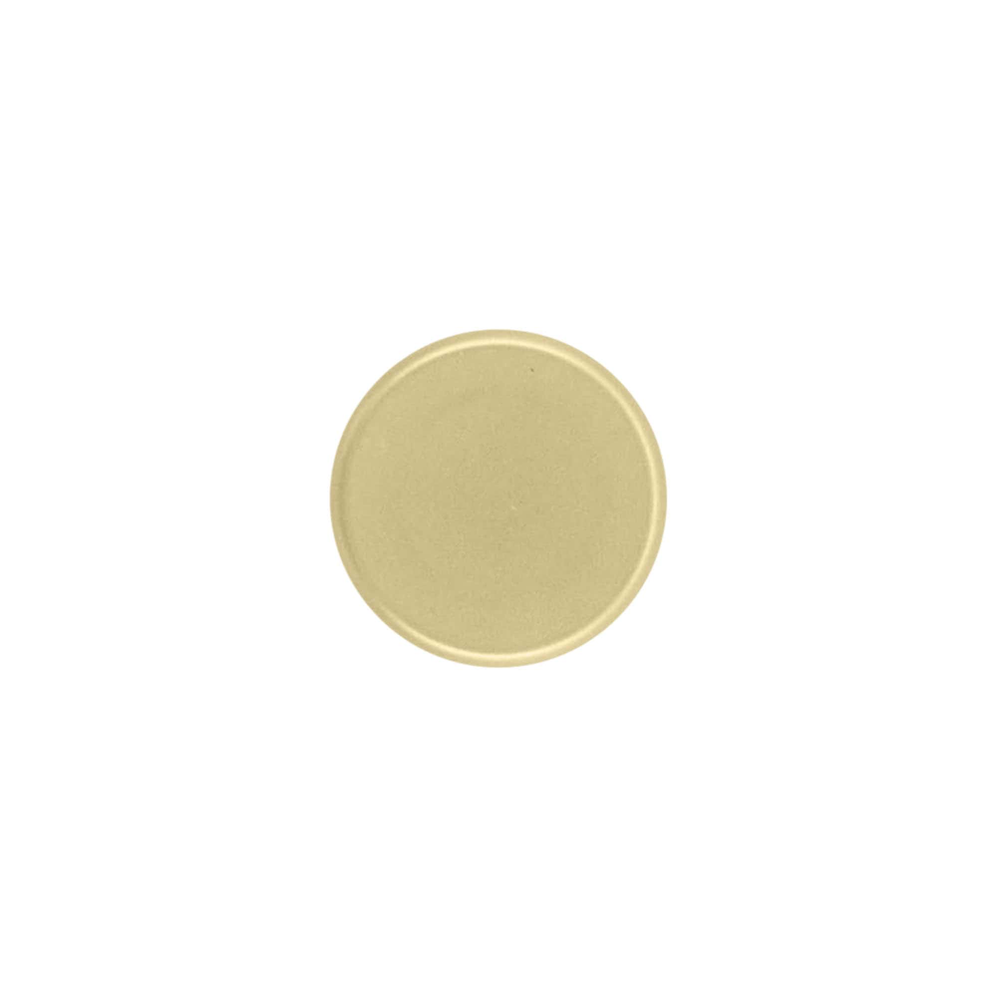 Grebskork 19 mm, plastik, guld, til munding: Kork
