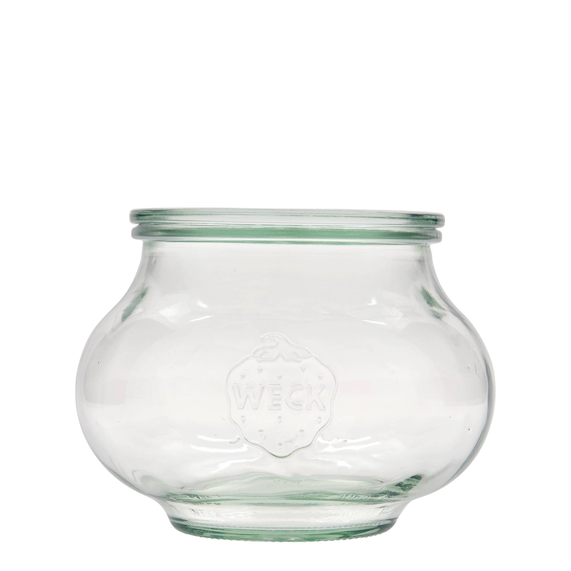1.062 ml dekorativt WECK-glas, åbning: Rund kant