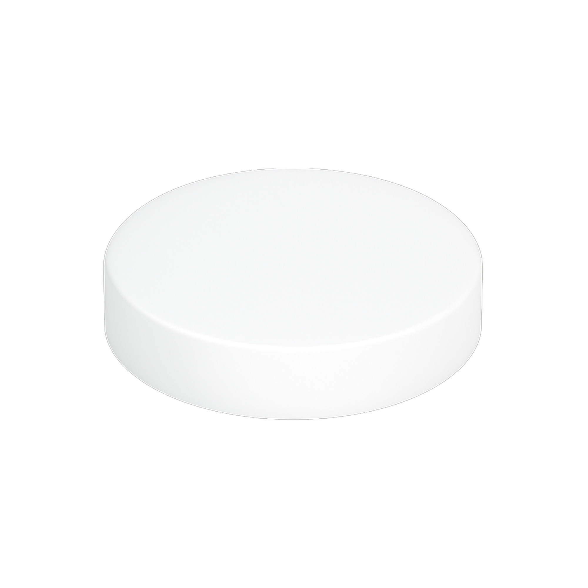 Skruelåg til 120 ml 'Brown Line', HPM-plast, hvid Skruelåg til 120 ml 'Brown Line', HPM-plast, hvid