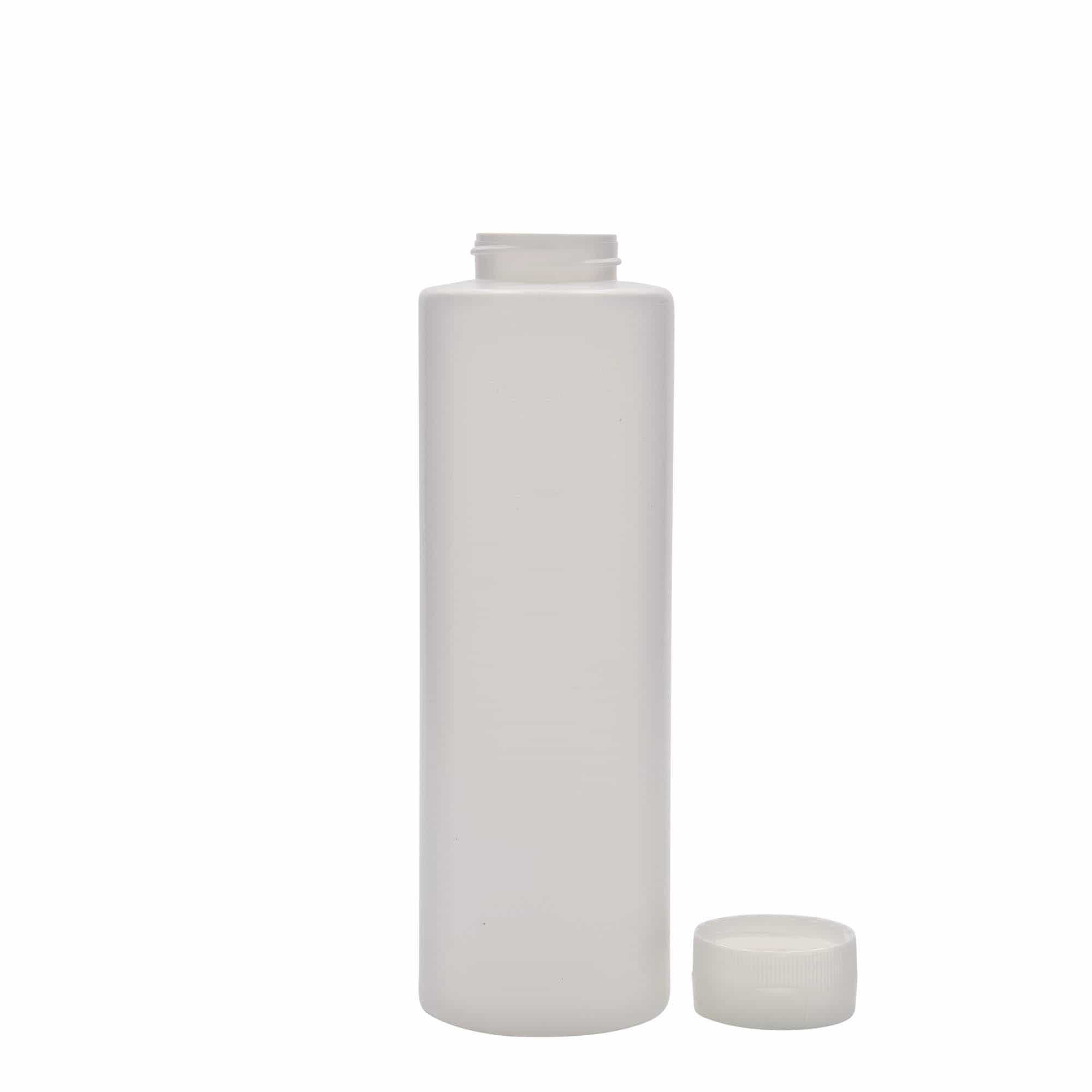 500 ml sovseflaske , LDPE-plast, hvid, åbning: 38/400