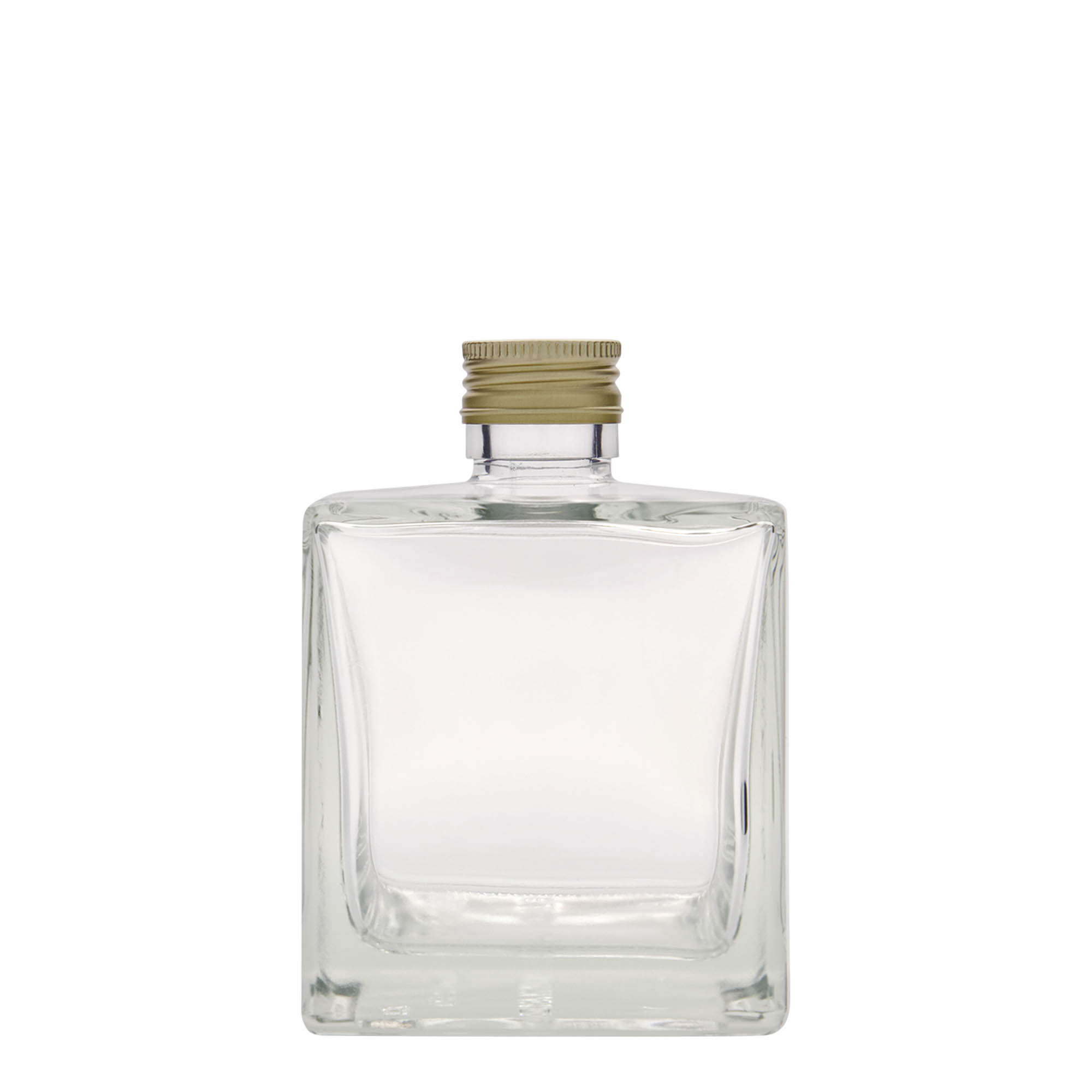 500 ml glasflaske 'Cube', firkantet, åbning: PP 31,5
