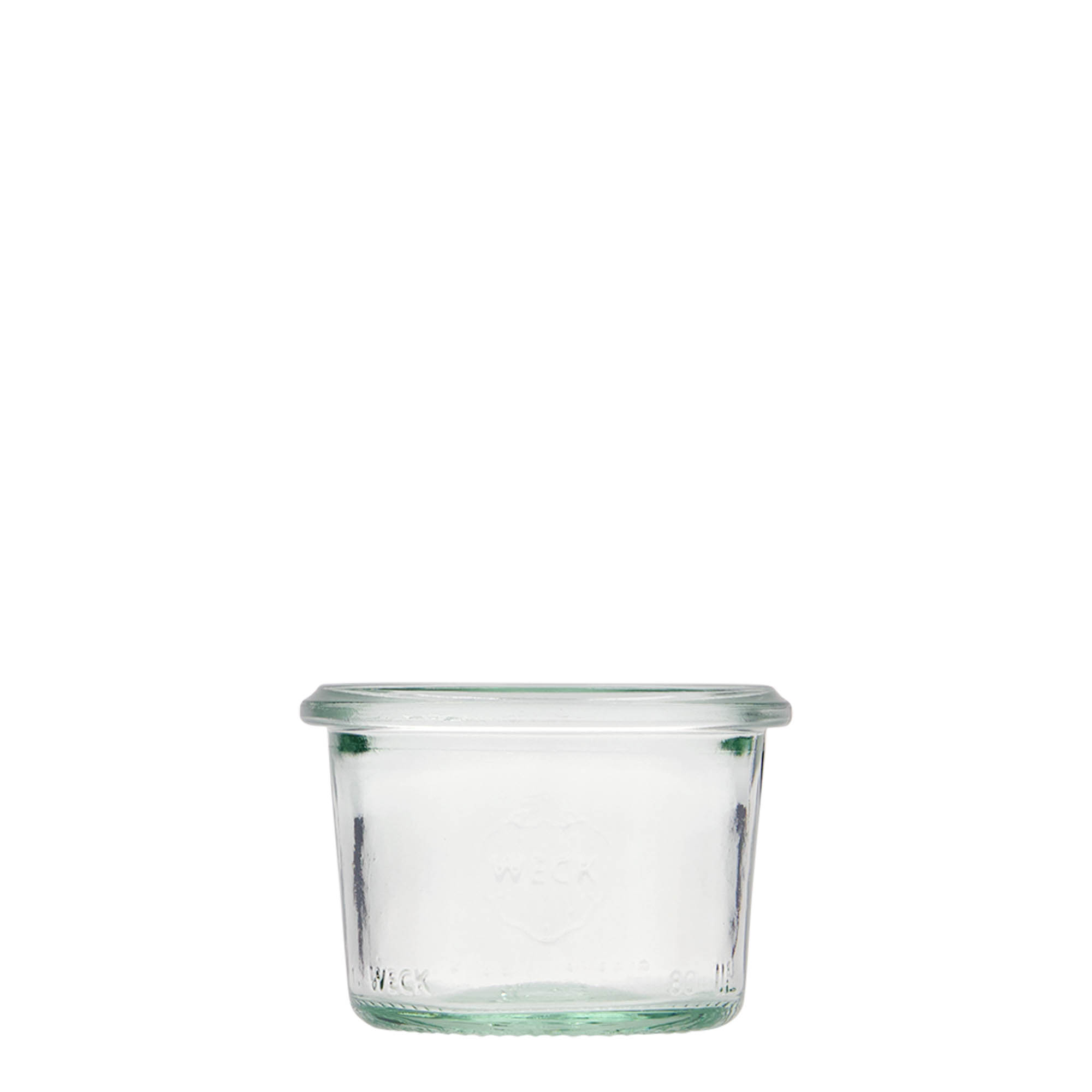 12x 80 ml WECK-sturzgas med glaslåg RR 60
