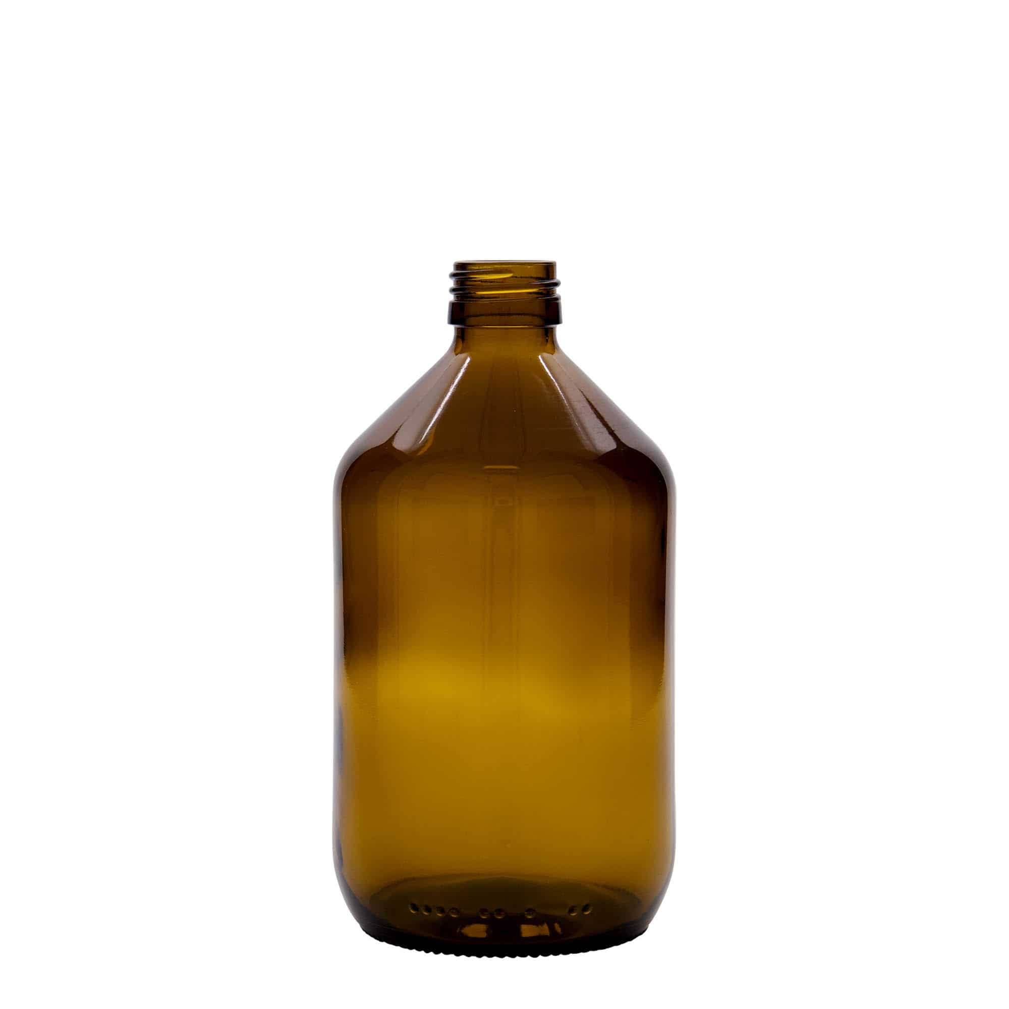500 ml medicinflaske, brun, glas, åbning: PP 28 500 ml medicinflaske, brun, glas, åbning: PP 28