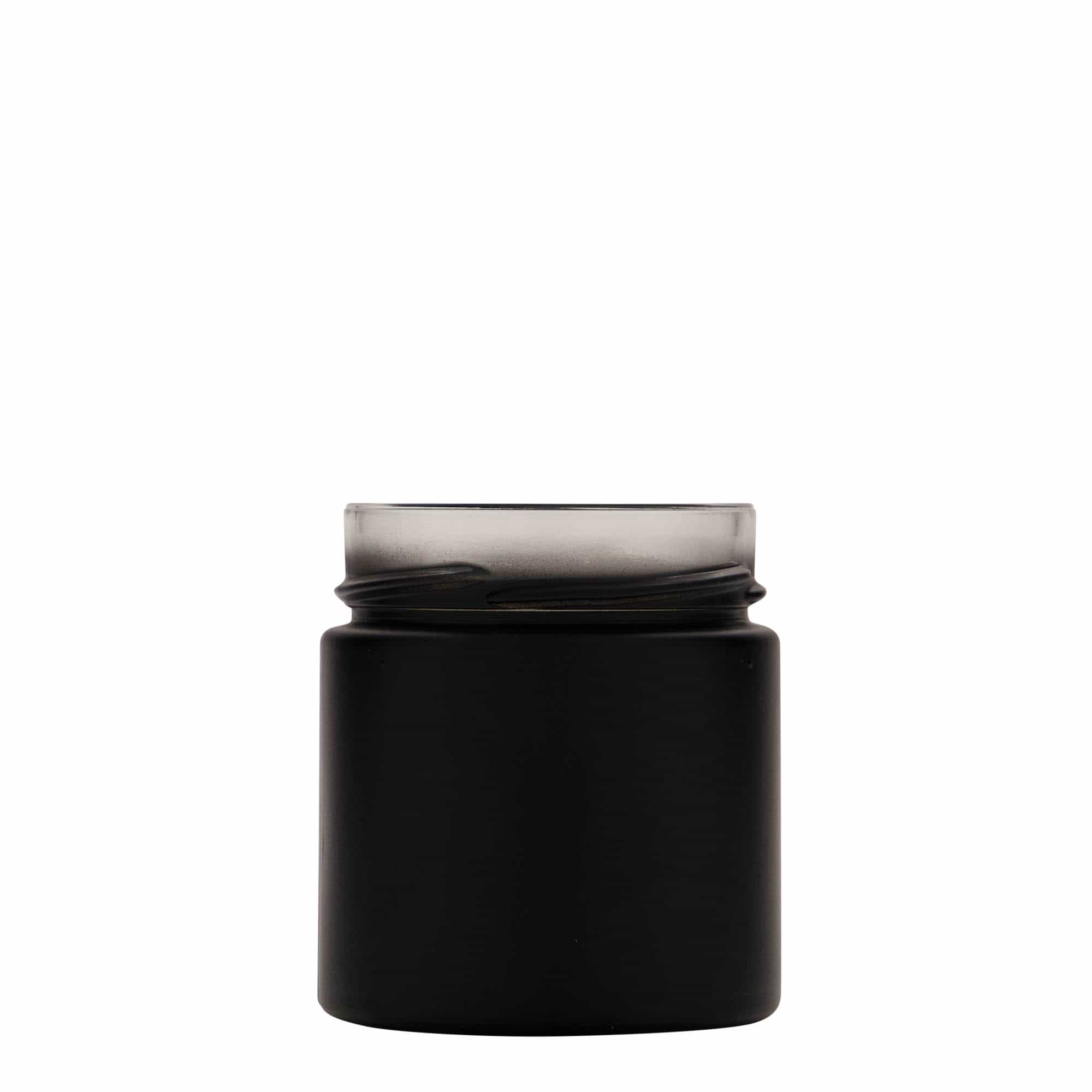 212 ml rundt glas 'Aurora', sort, åbning: Deep-twist-off (DTO 66)