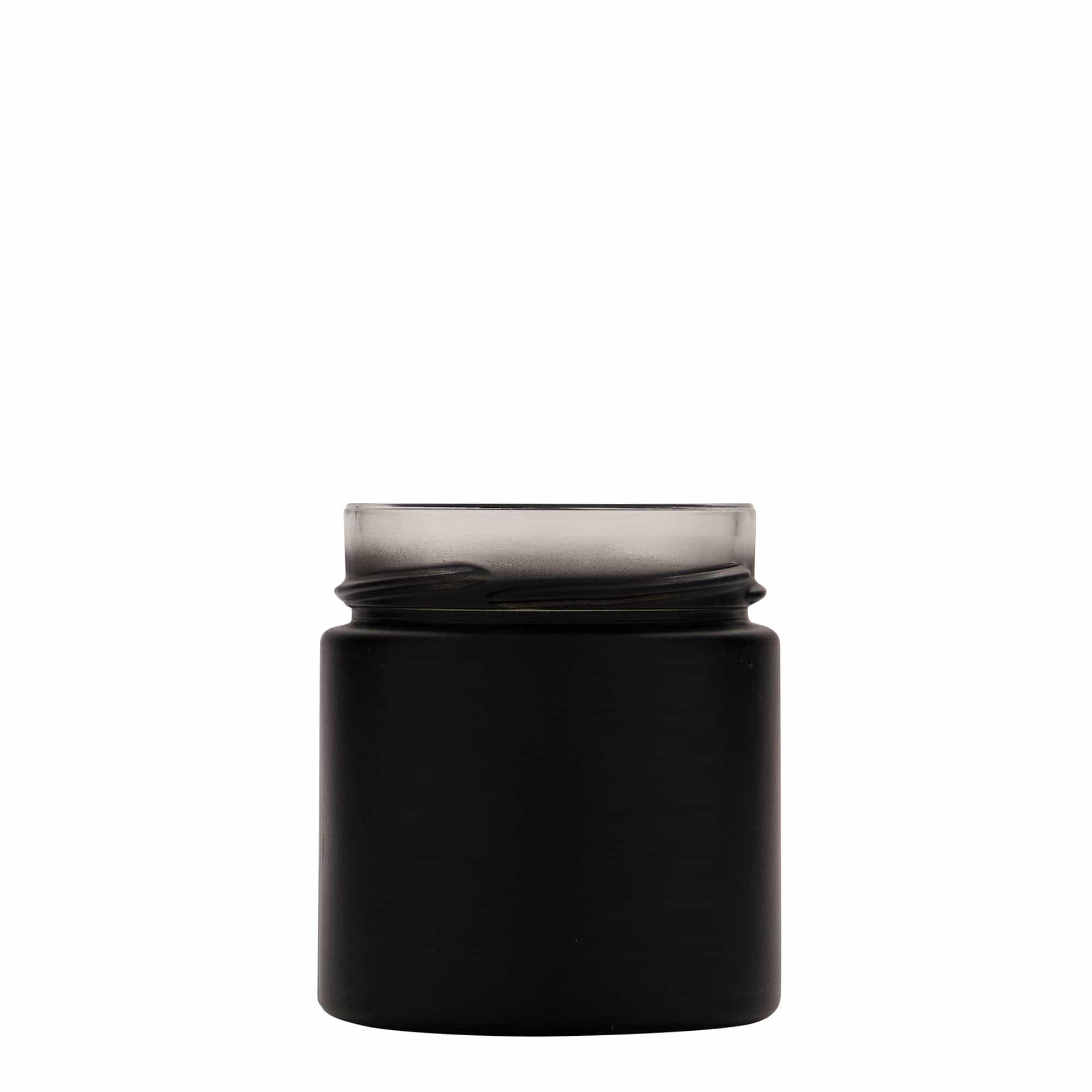 220 ml rundt glas »Aurora«, sort, åbning: Deep-Twist-off (DTO 66)