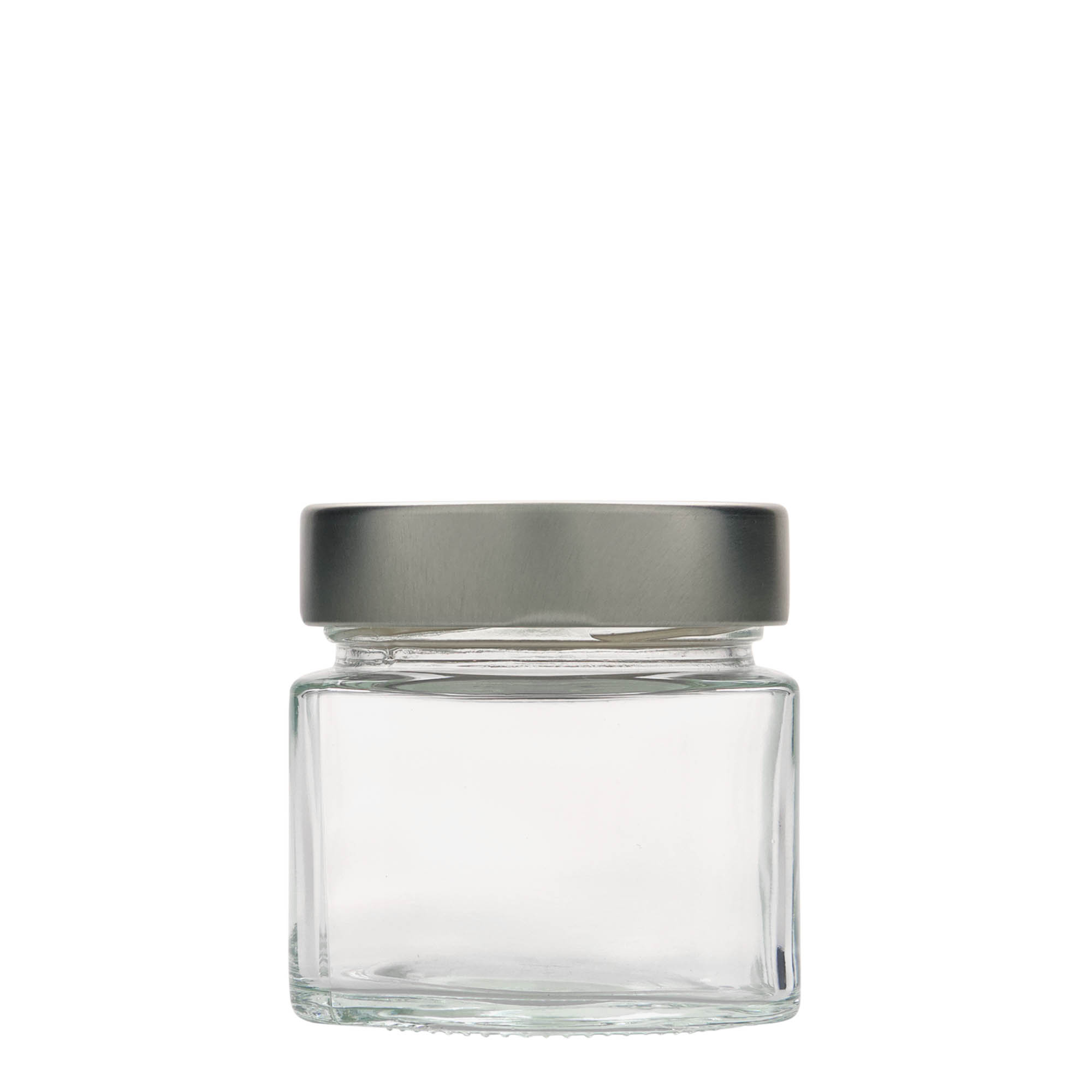 212 ml firkantet glas 'Kimba', åbning: ekstra dyb twist-off (EDTO 70)