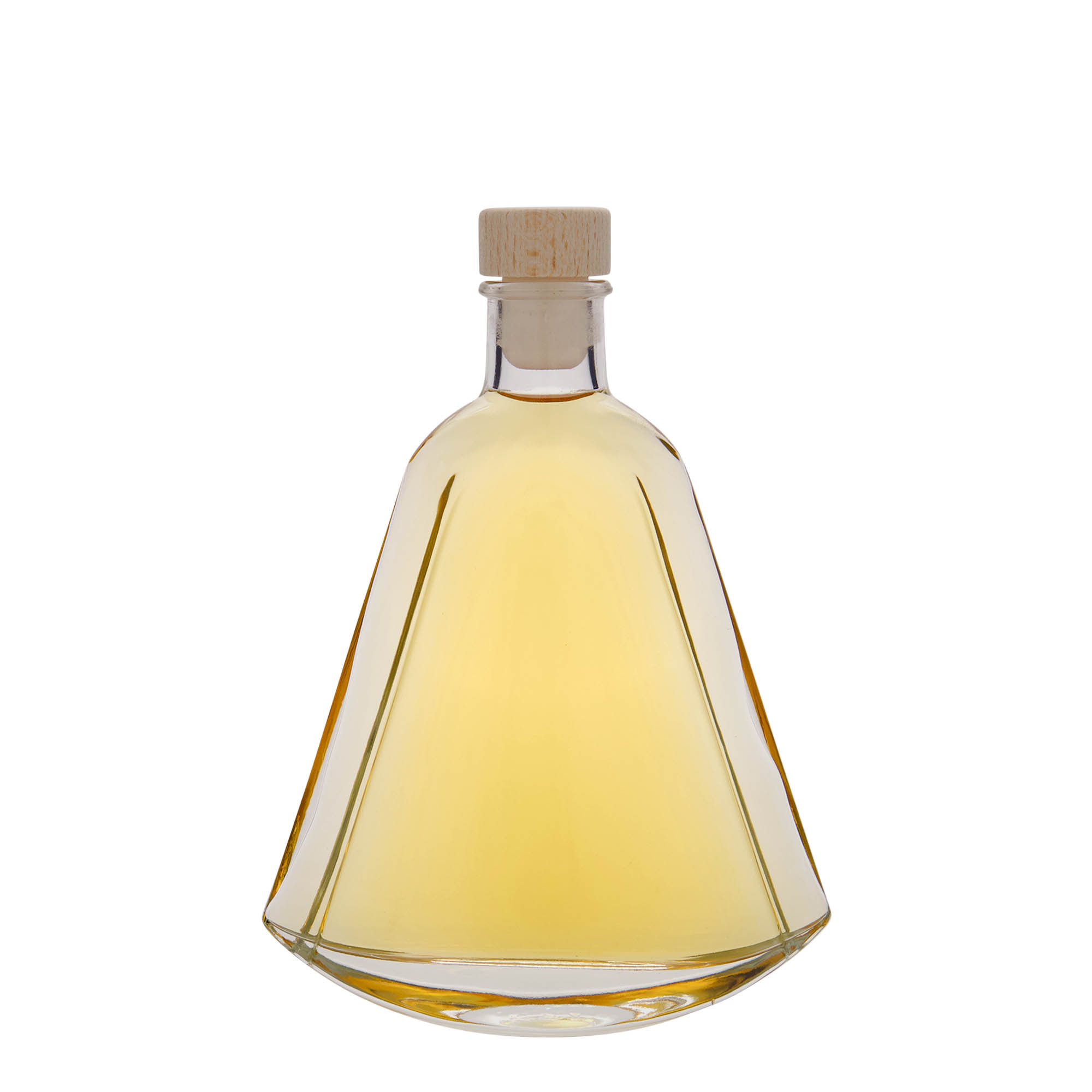 200 ml glasflaske 'Maurizio', oval, åbning: kork