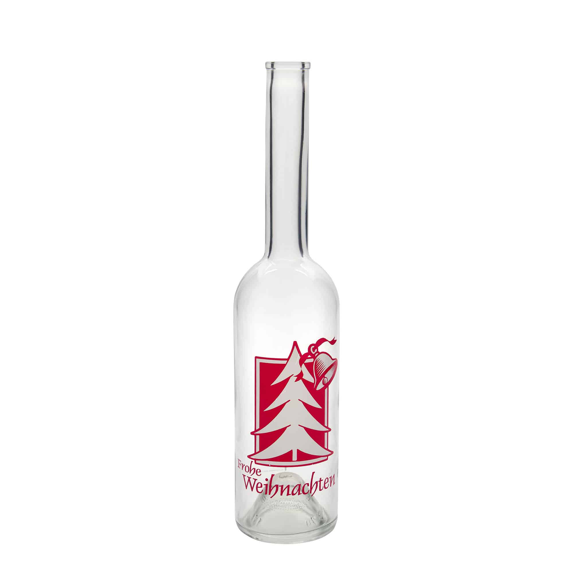 500 ml glasflaske »Opera«, motiv: Julehilsen, åbning: Kork