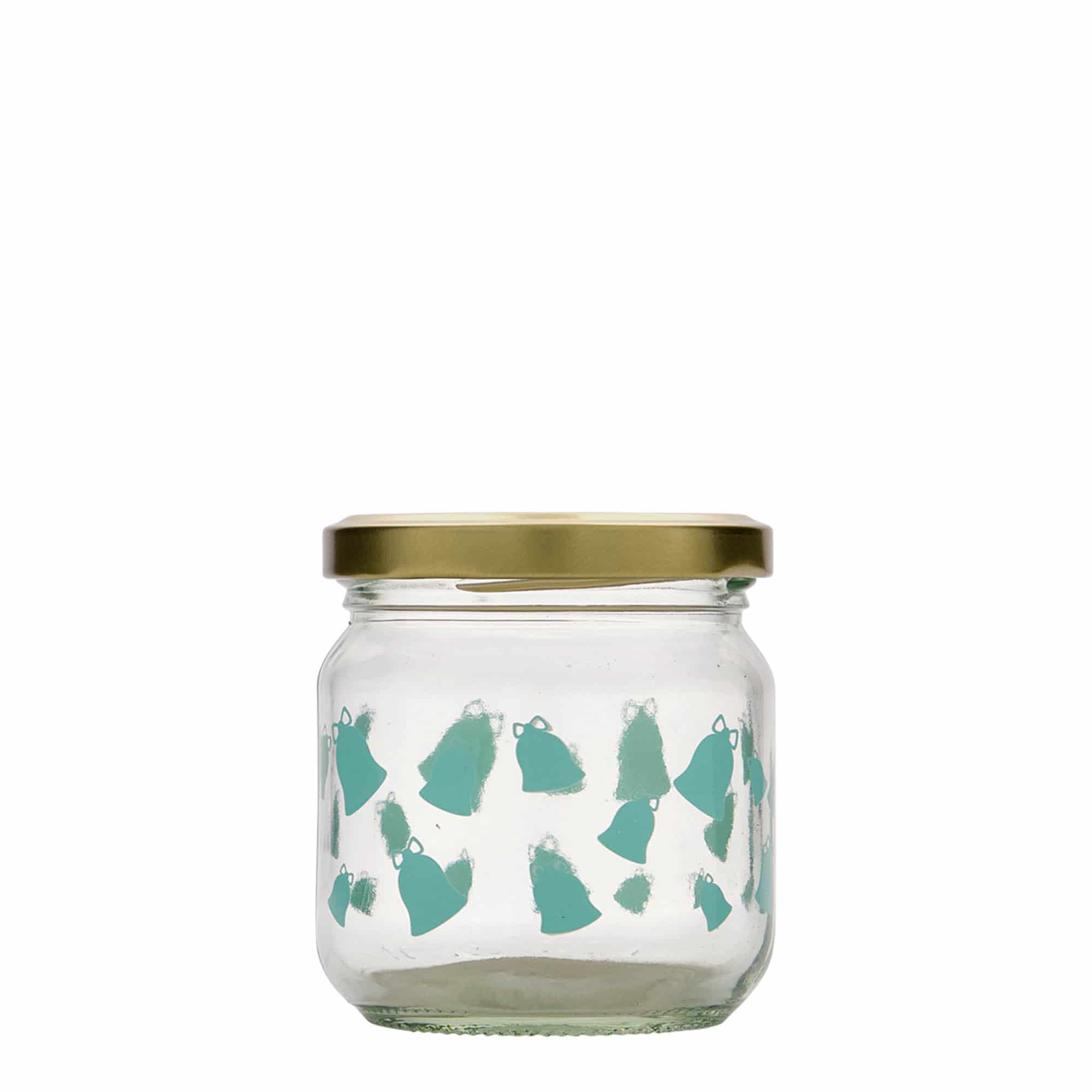 212 ml rundt glas, motiv: Kling, klokke, åbning: Twist-Off (TO 66)