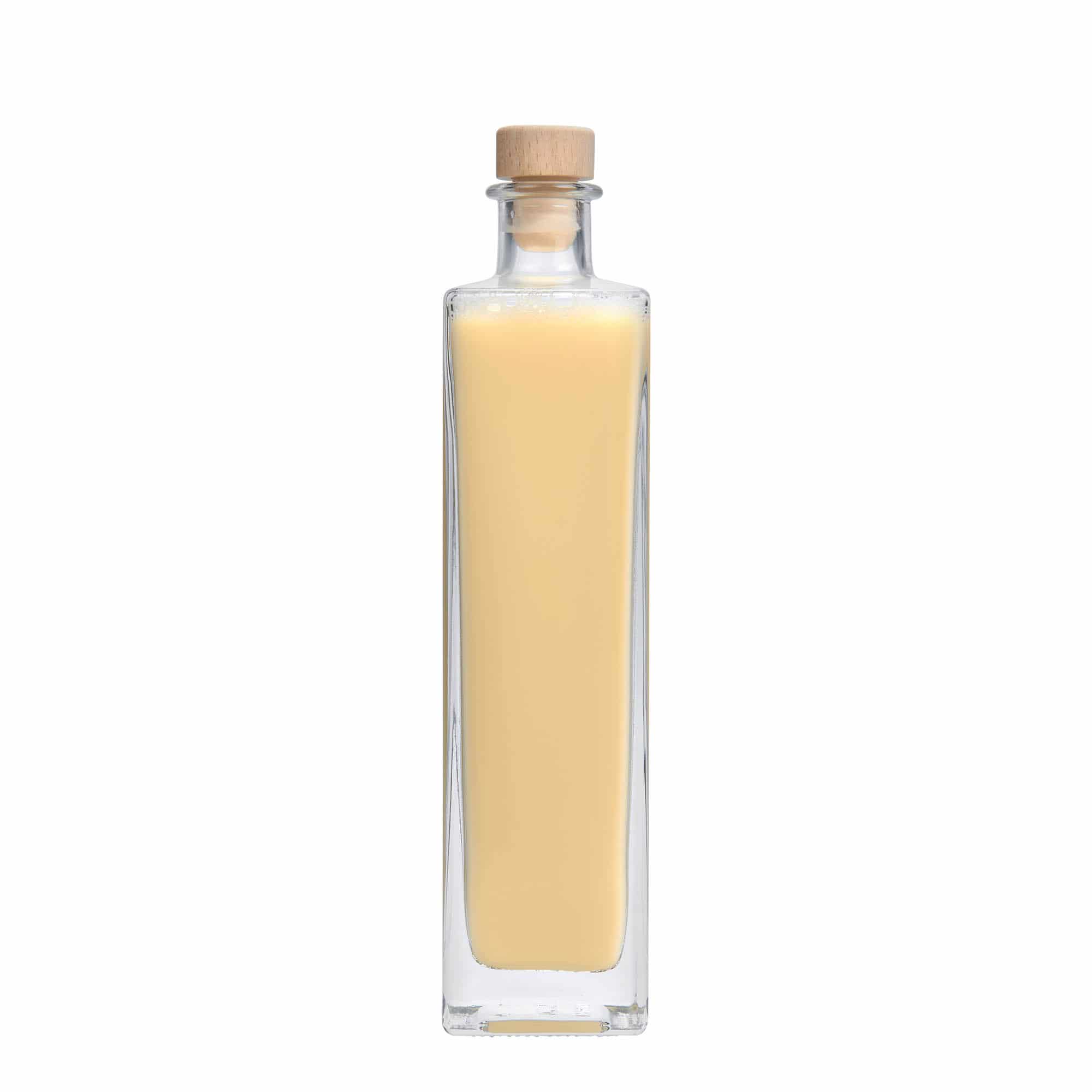 500 ml glasflaske 'Rafaello', kvadratisk, åbning: Kork
