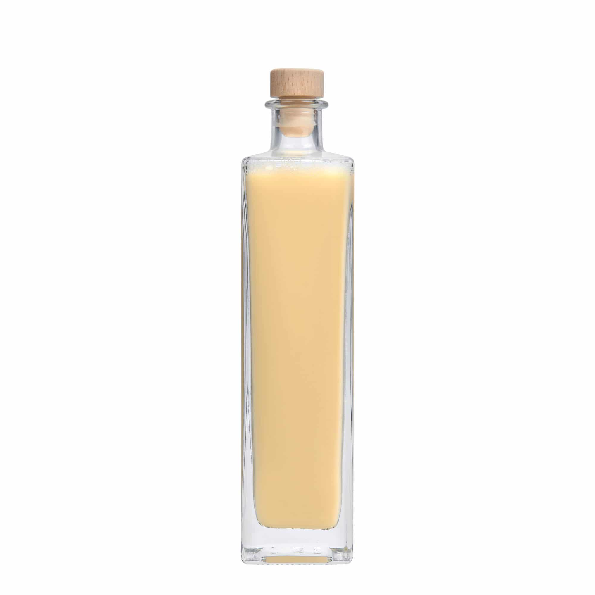500 ml glasflaske 'Rafaello', firkantet, åbning: prop