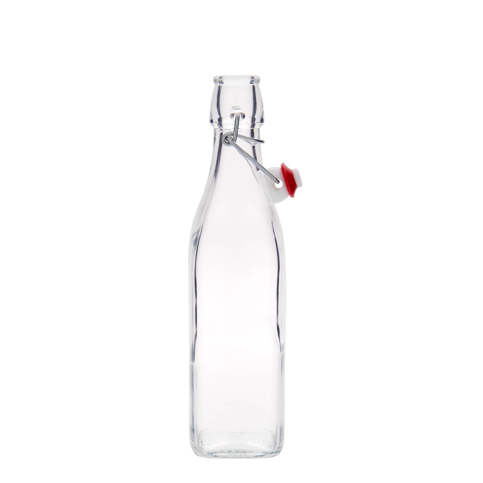500 ml glasflaske 'Swing, firkantet, åbning: klemme lukning