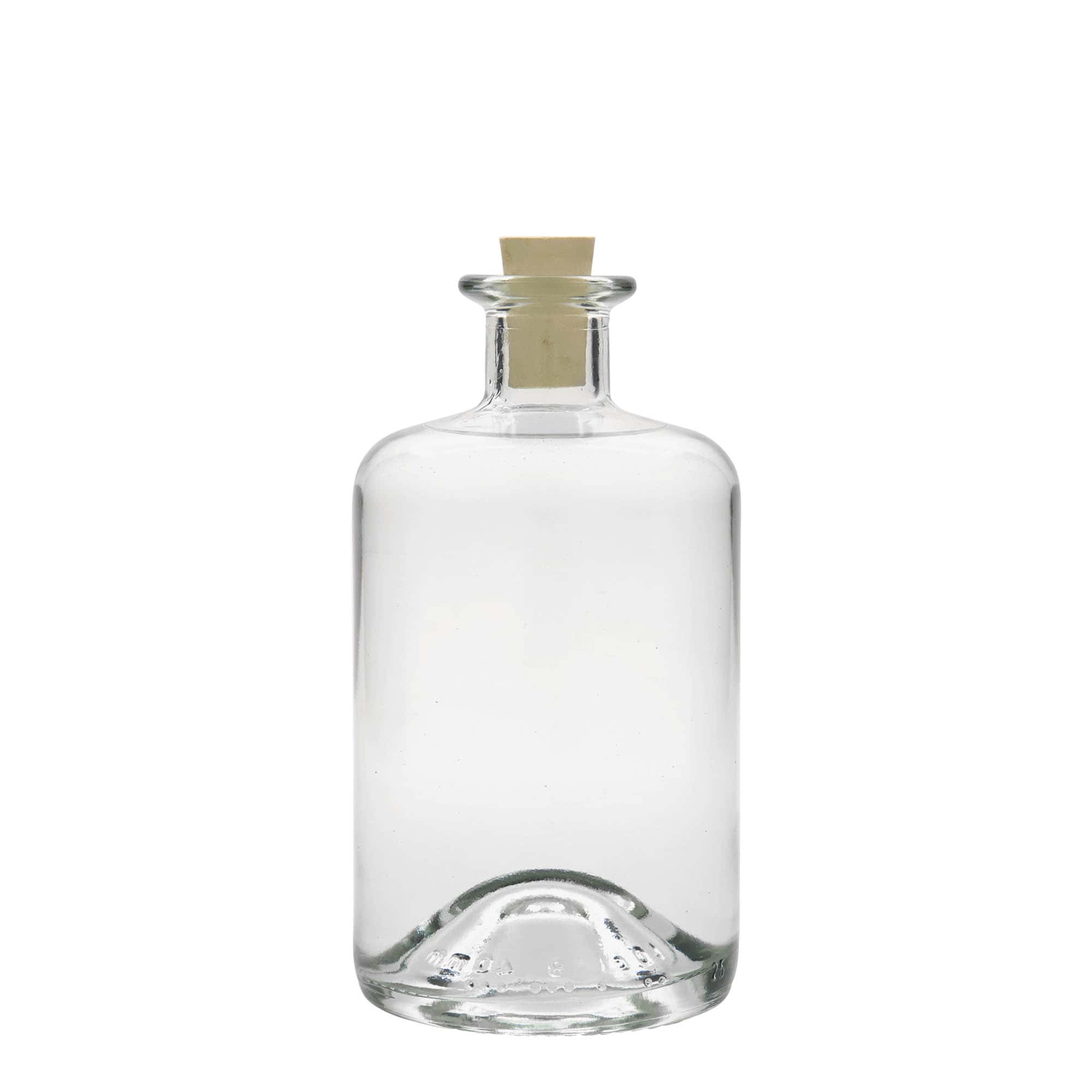 500 ml glasflaske apoteker, åbning: kork