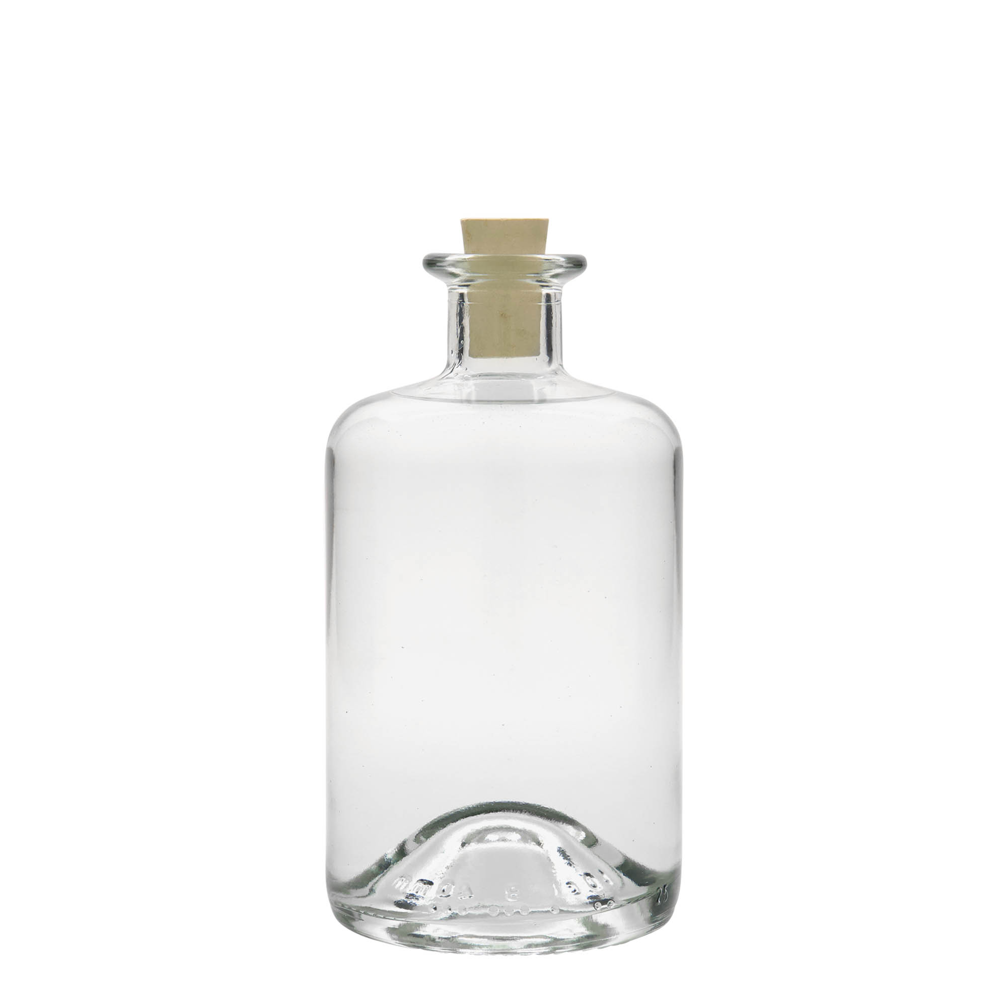 500 ml glasflaske apoteker, åbning: kork