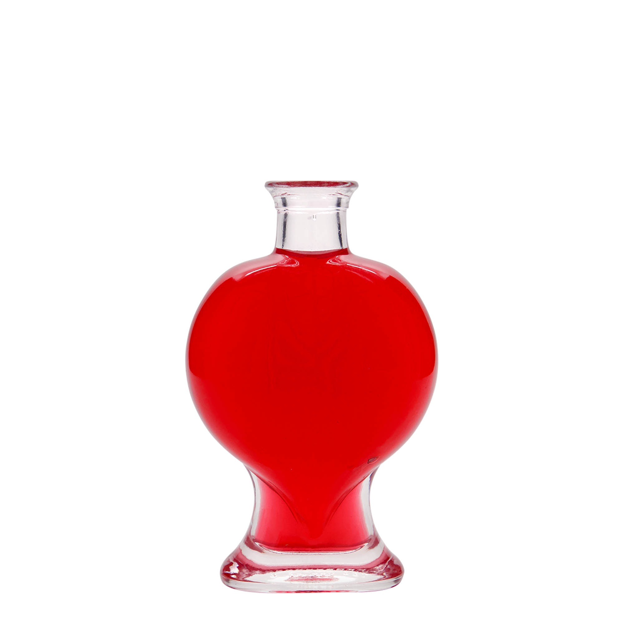 200 ml glasflaske 'Hjerte', åbning: kork 200 ml glasflaske 'Hjerte', åbning: kork