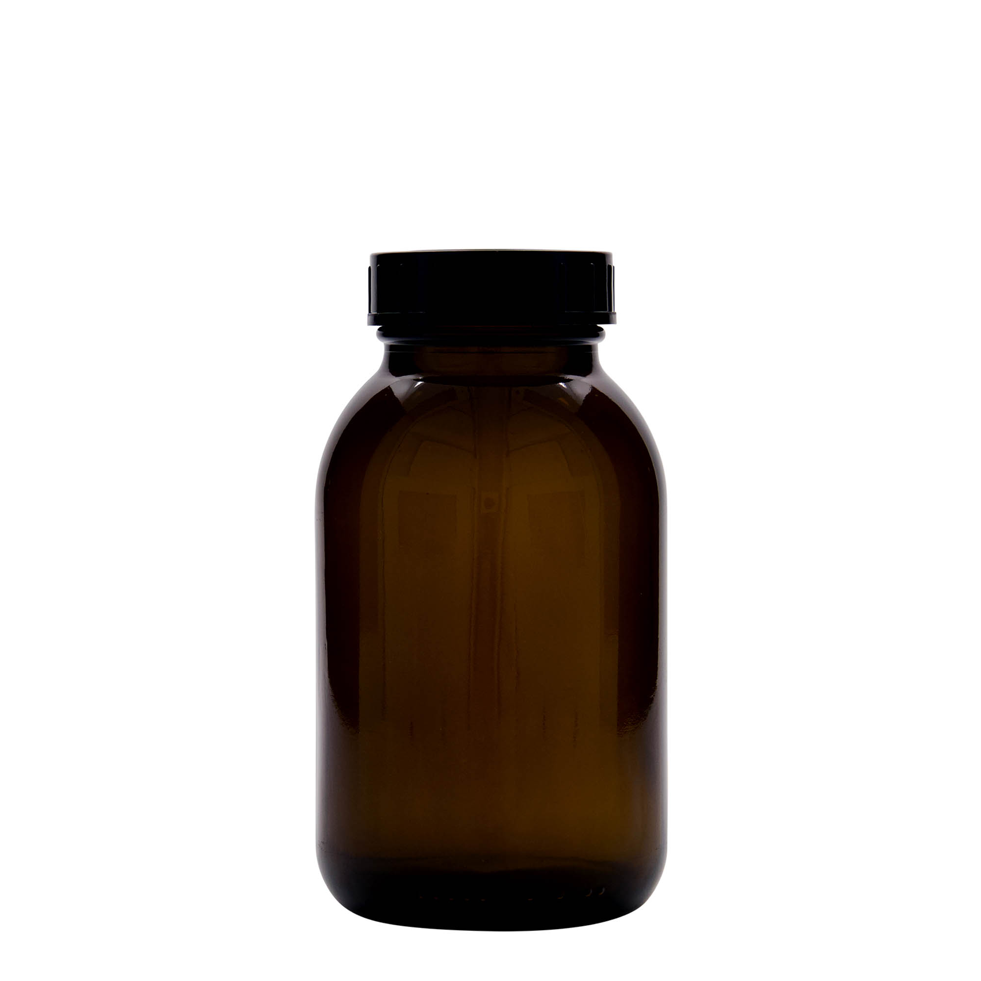 500 ml bredhalsglas, brun, åbning: DIN 55 500 ml bredhalsglas, brun, åbning: DIN 55