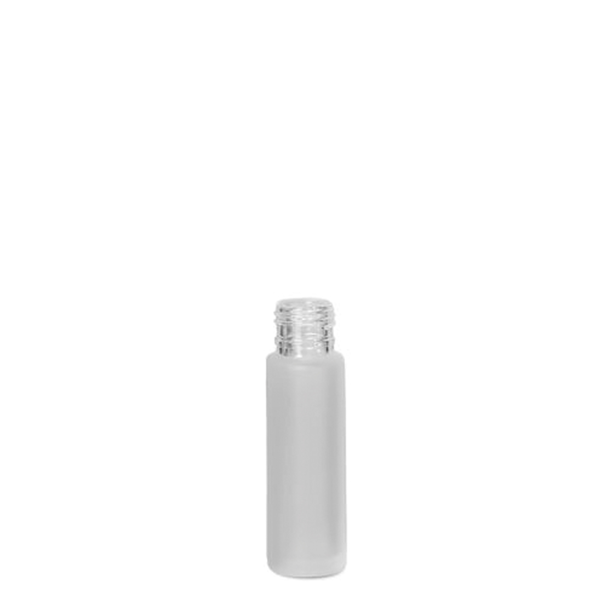 10 ml roll-on-flaske, glas, frostet, åbning: skruehætte