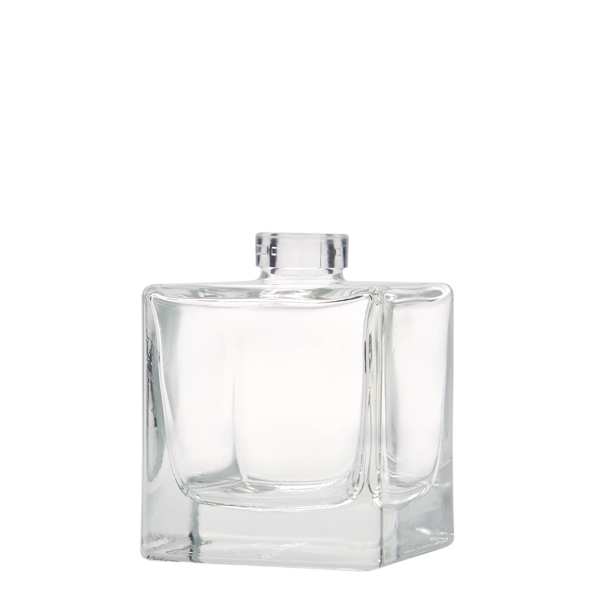 200 ml glasflaske 'Cube', firkantet, åbning: kork