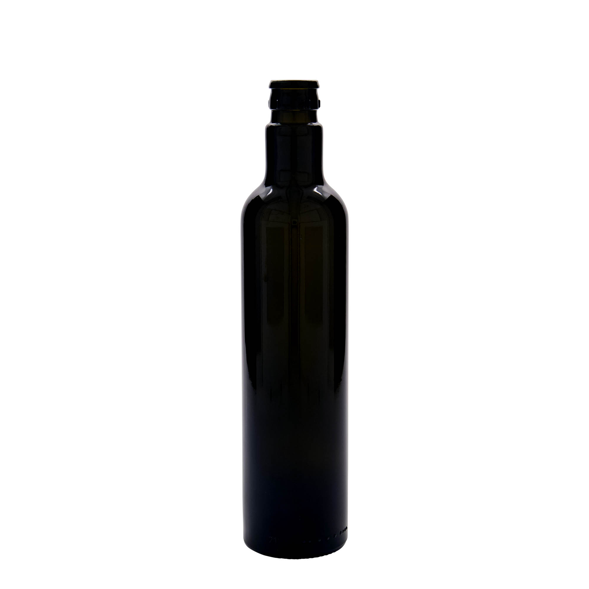 500 ml eddike-/olieflaske 'Willy New', glas, antikgrøn, munding: DOP