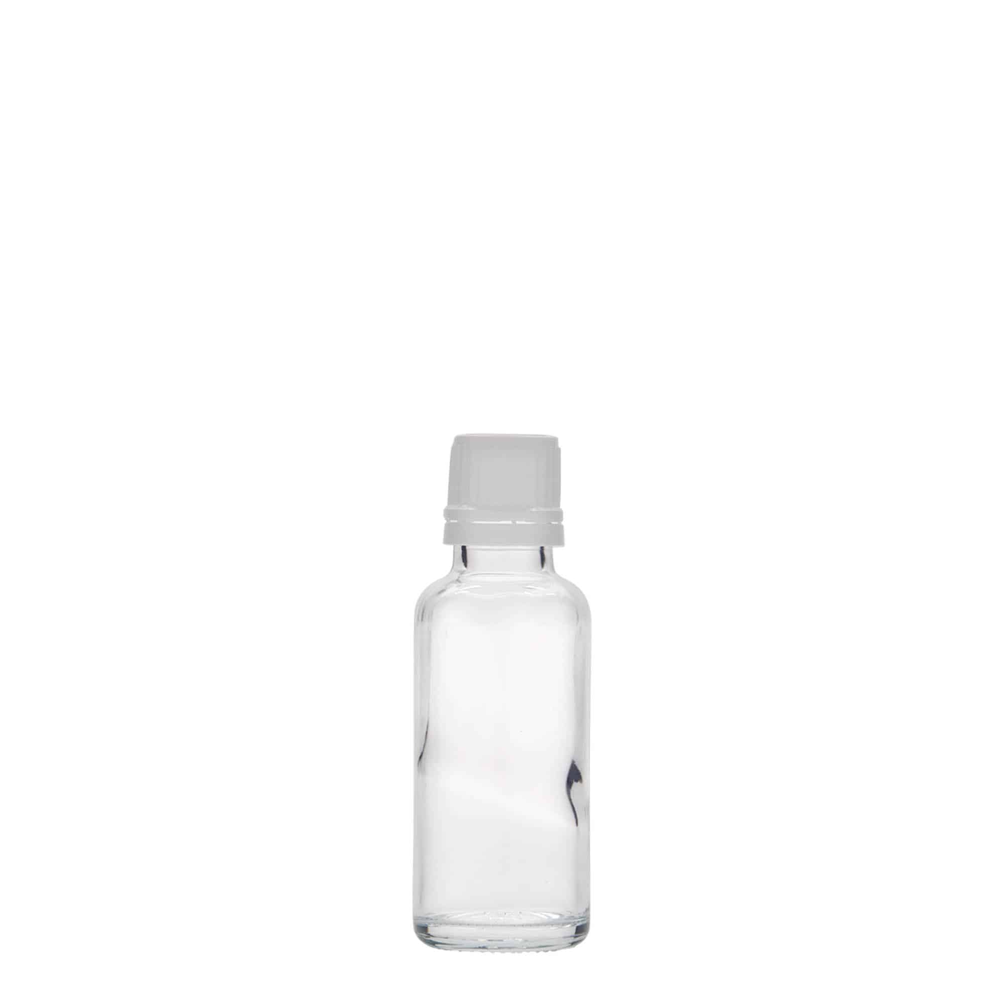 30 ml medicinflaske, glas, åbning: DIN 18