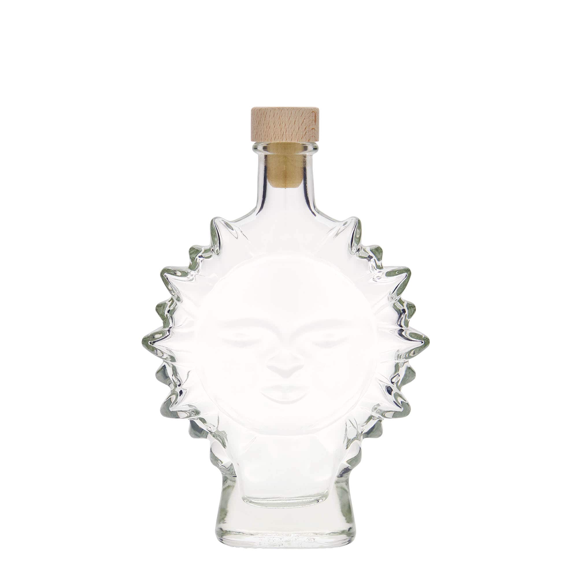 200 ml glasflaske 'Sonne', åbning: kork