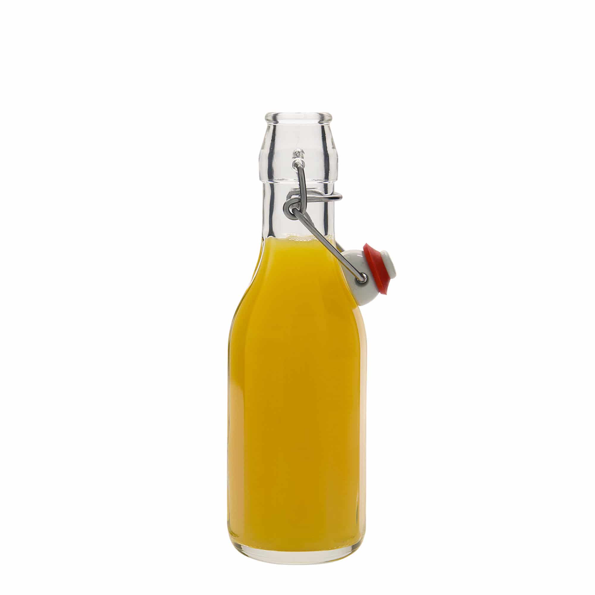 250 ml glasflaske 'Bravo', tikantet, åbning: Patentlåg