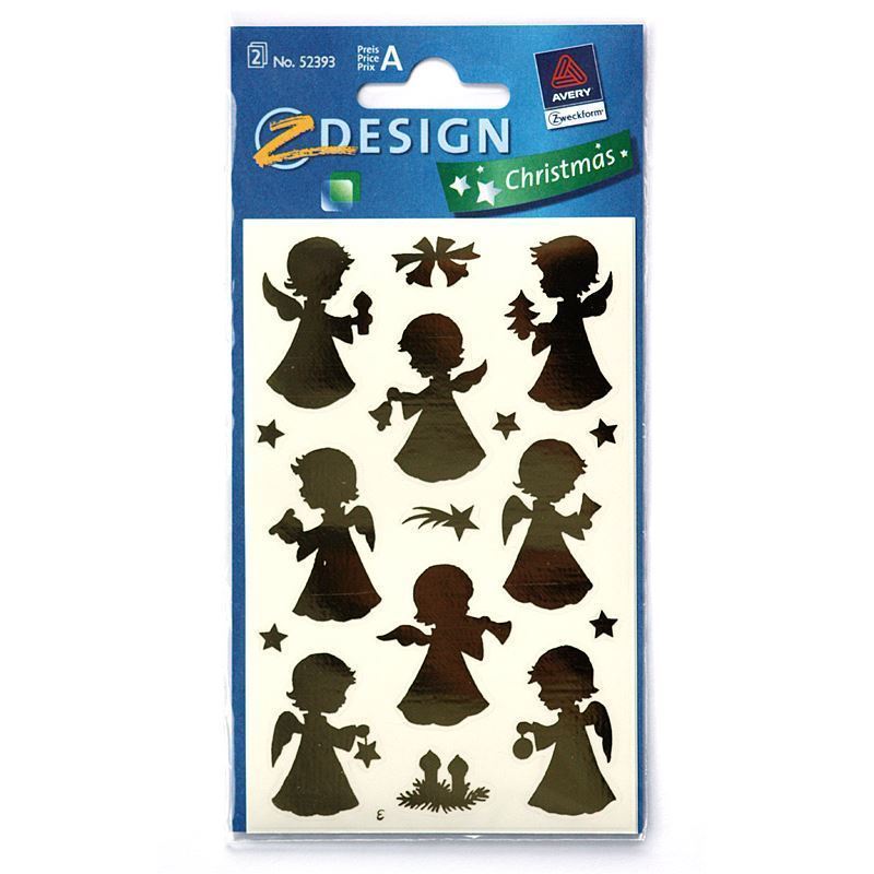 Zweckform klistermærker 'Engel', papir, guld Zweckform klistermærker 'Engel', papir, guld