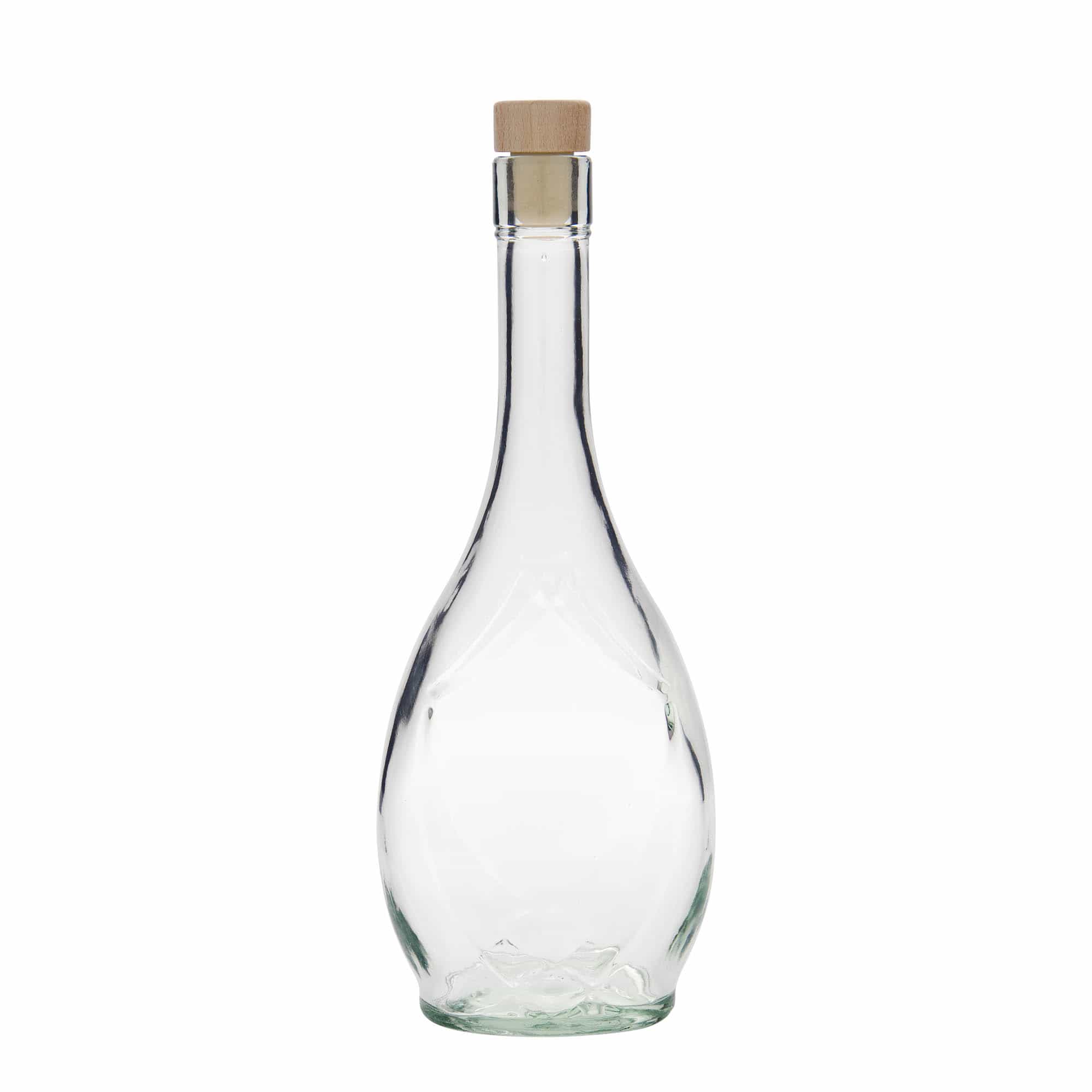500 ml glasflaske 'Saragossa', oval, åbning: kork