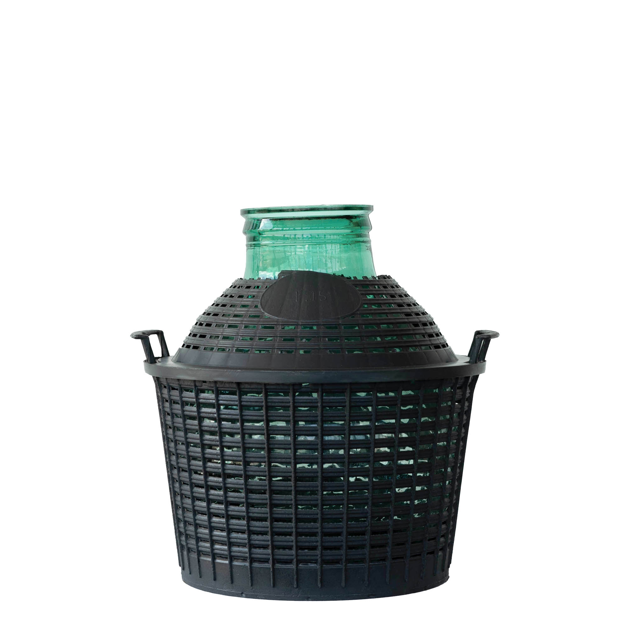 15 l ballonflaske med vid hals, glas, åbning: pålægslåg 15 l ballonflaske med vid hals, glas, åbning: pålægslåg