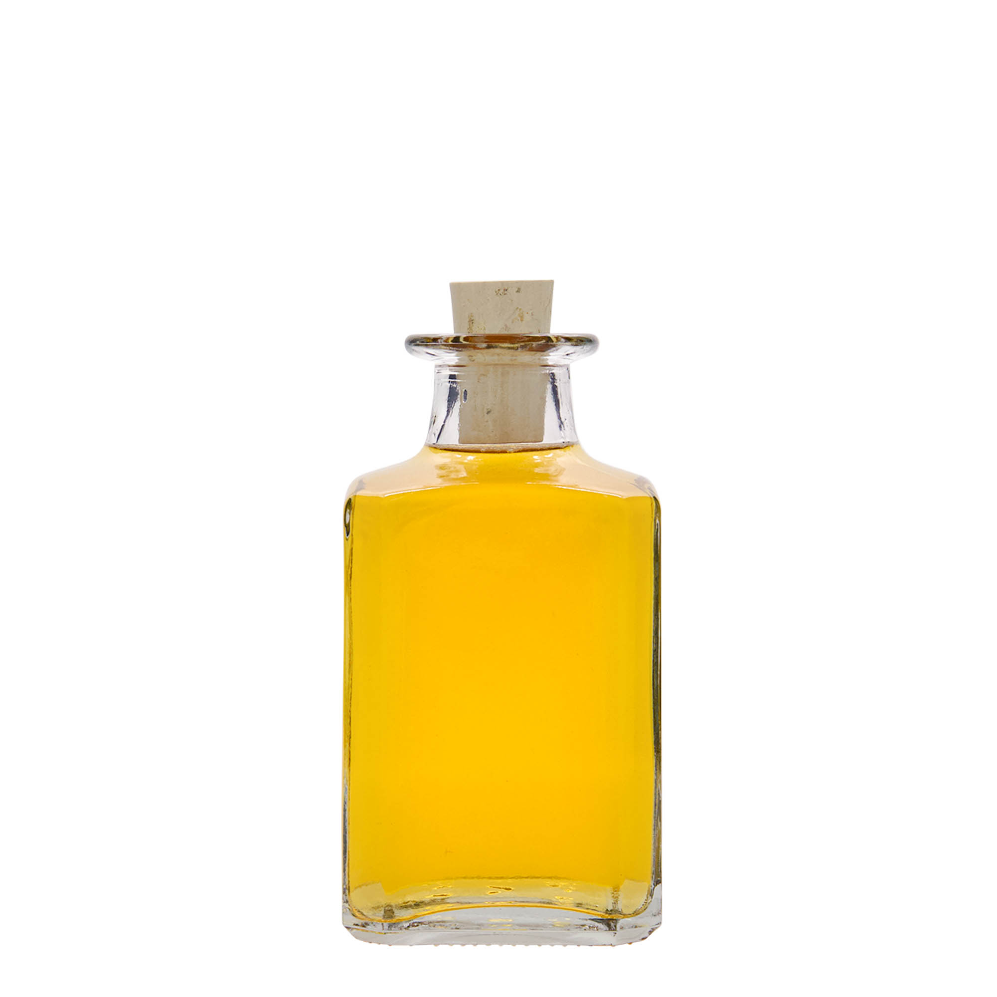 250 ml glasflaske 'Torben', kvadratisk, åbning: kork 250 ml glasflaske 'Torben', kvadratisk, åbning: kork