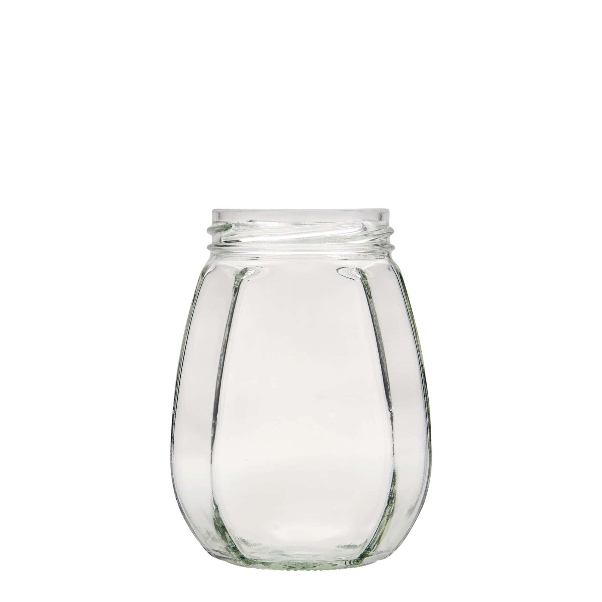 385 ml smykkeglas, sekskantet, åbning: Twist-off (TO 63)