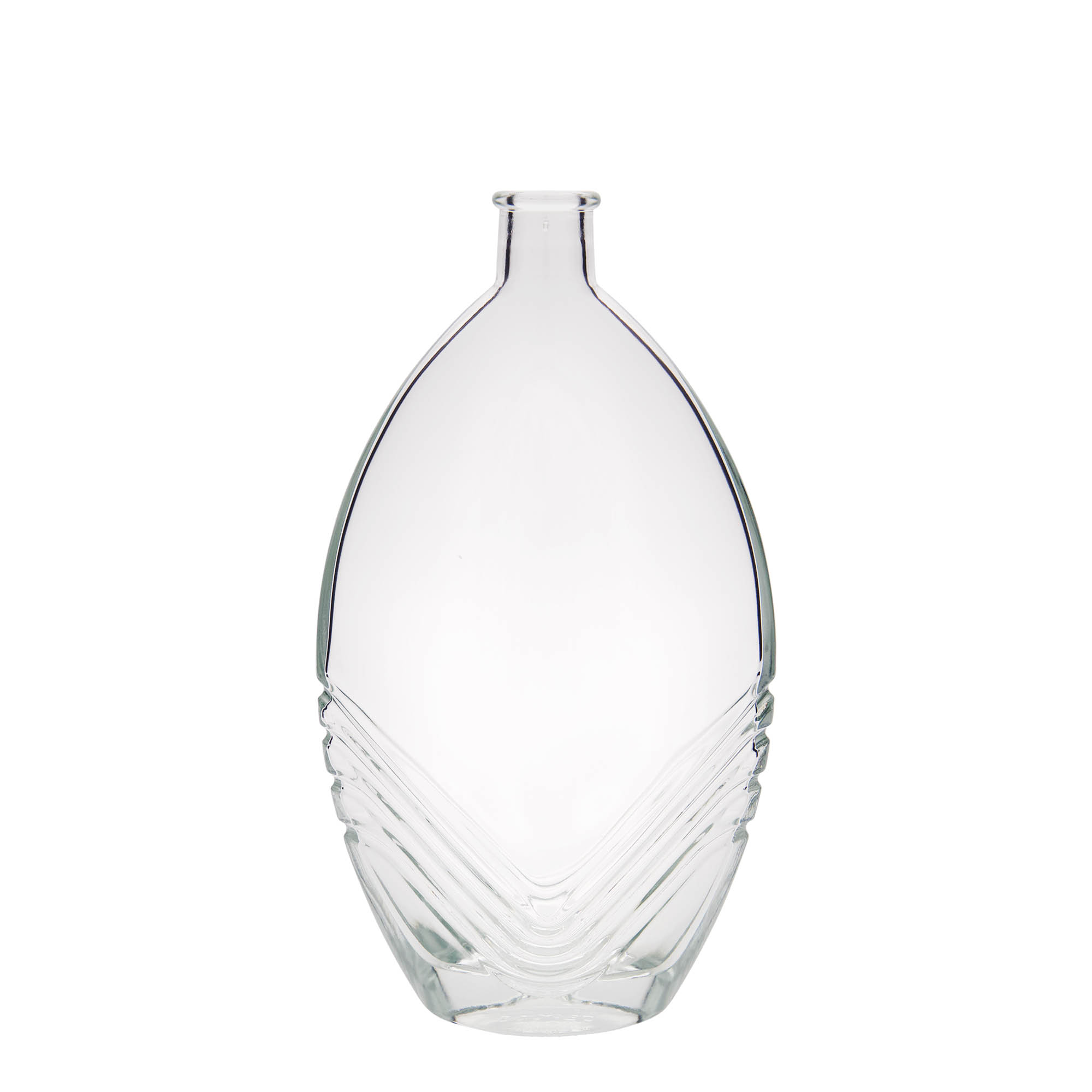 500 ml glasflaske 'Florence', oval, åbning: kork