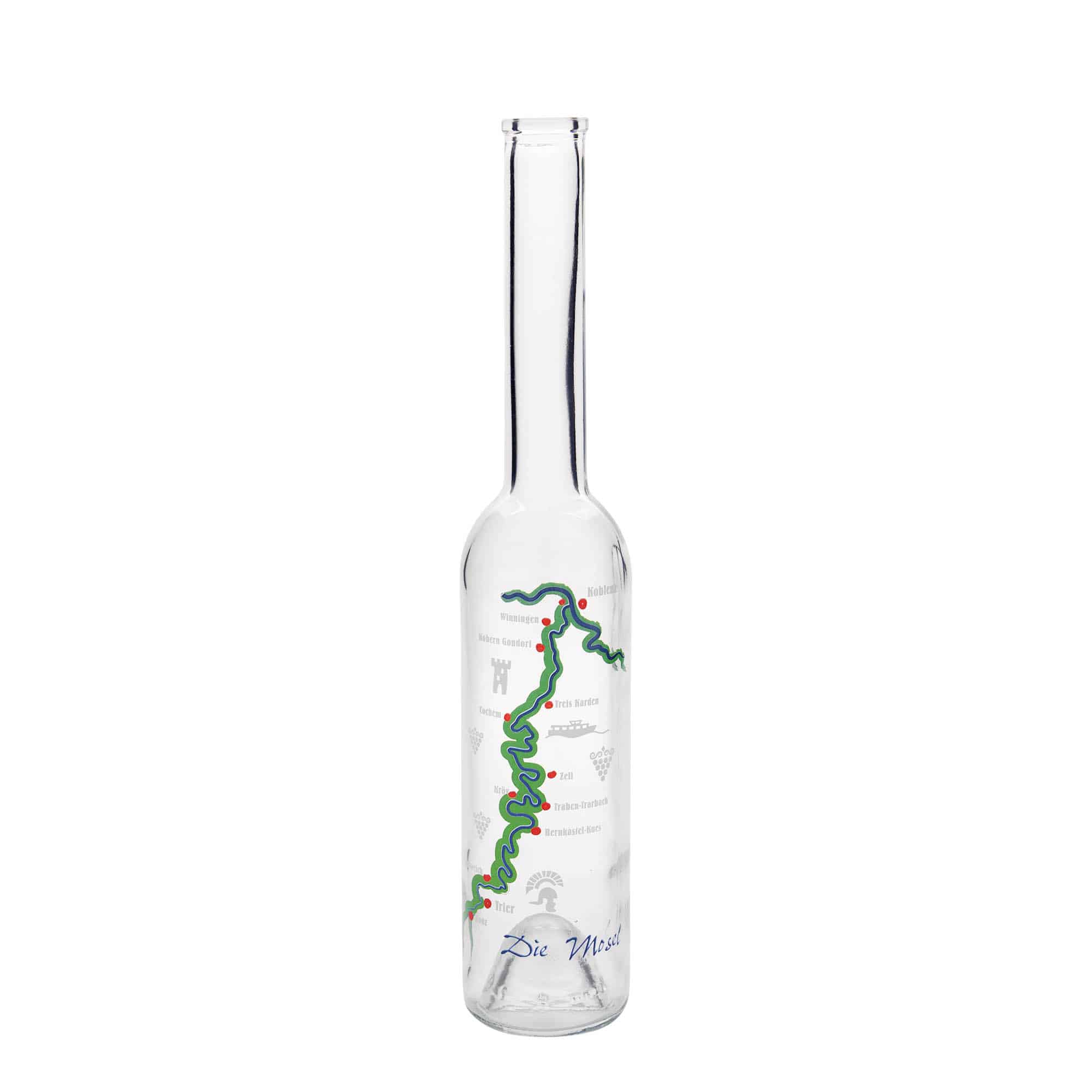 350 ml glasflaske »Opera«, motiv: Mosel, munding: kork