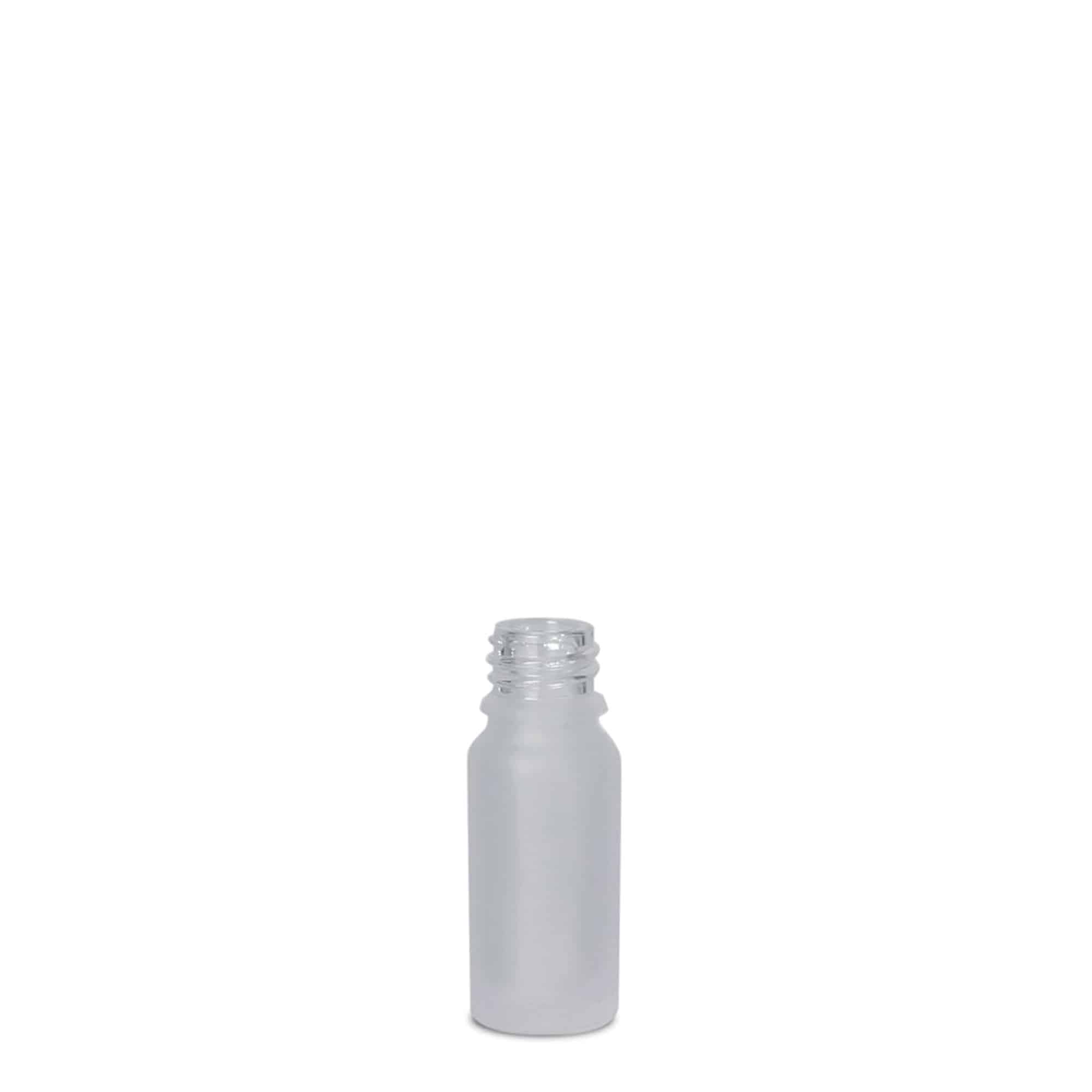 10 ml medicinflaske, glas, brun mat, munding: DIN 18 10 ml medicinflaske, glas, brun mat, munding: DIN 18