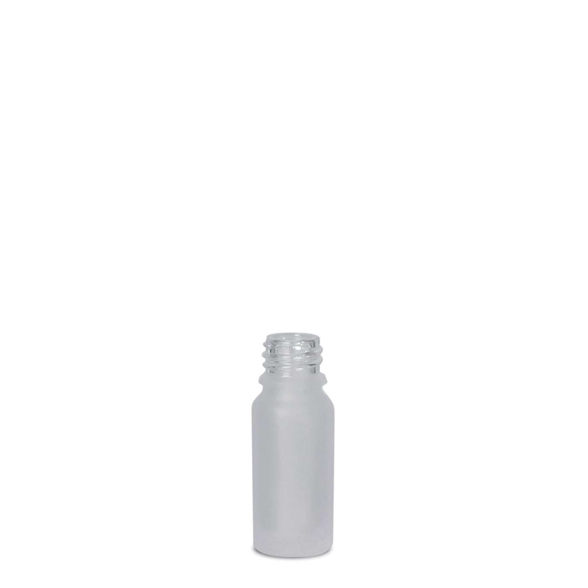 10 ml medicinflaske, glas, frostet, åbning: DIN 18 10 ml medicinflaske, glas, frostet, åbning: DIN 18