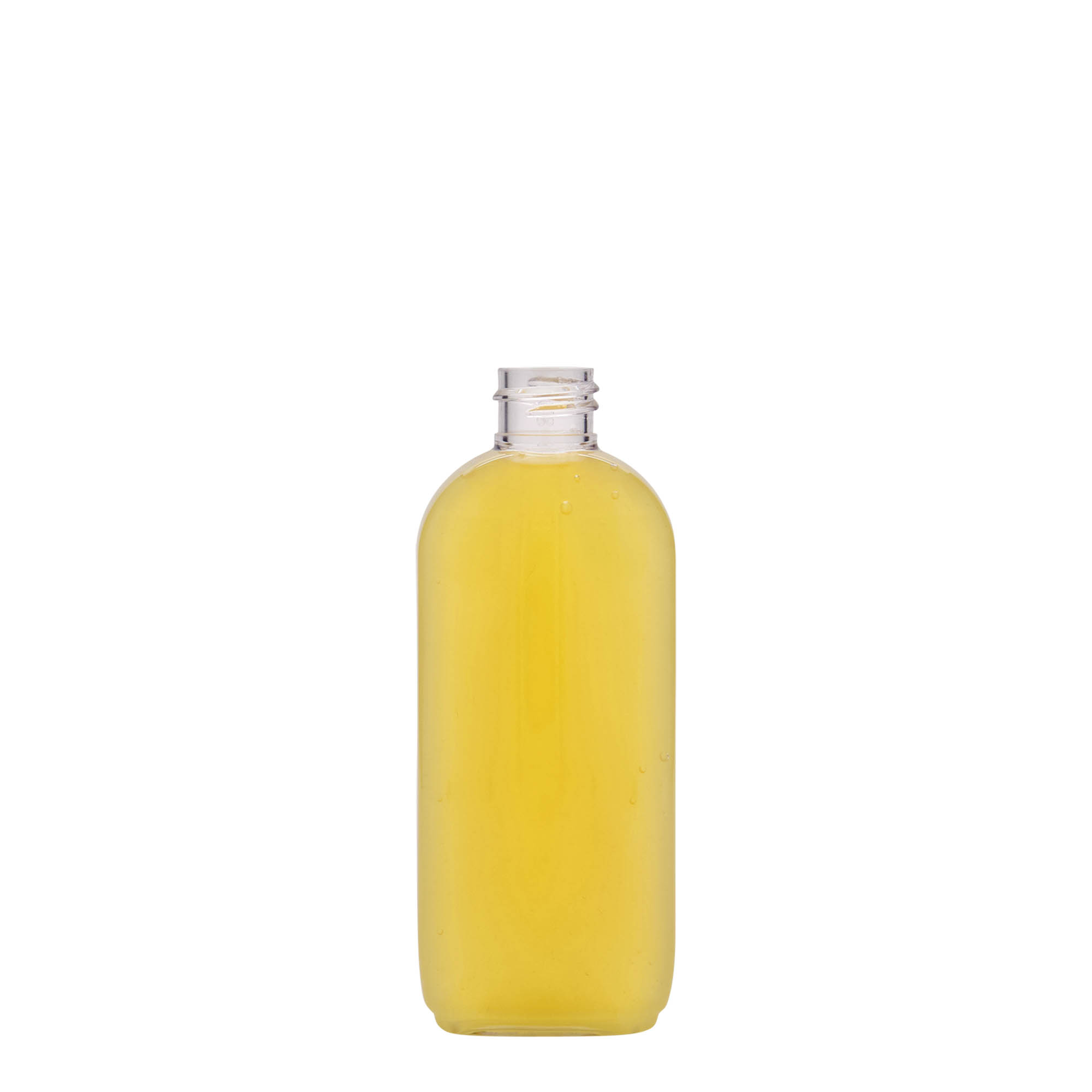100 ml PET-flaske 'Iris', oval, plast, tud: 20/410 100 ml PET-flaske 'Iris', oval, plast, tud: 20/410