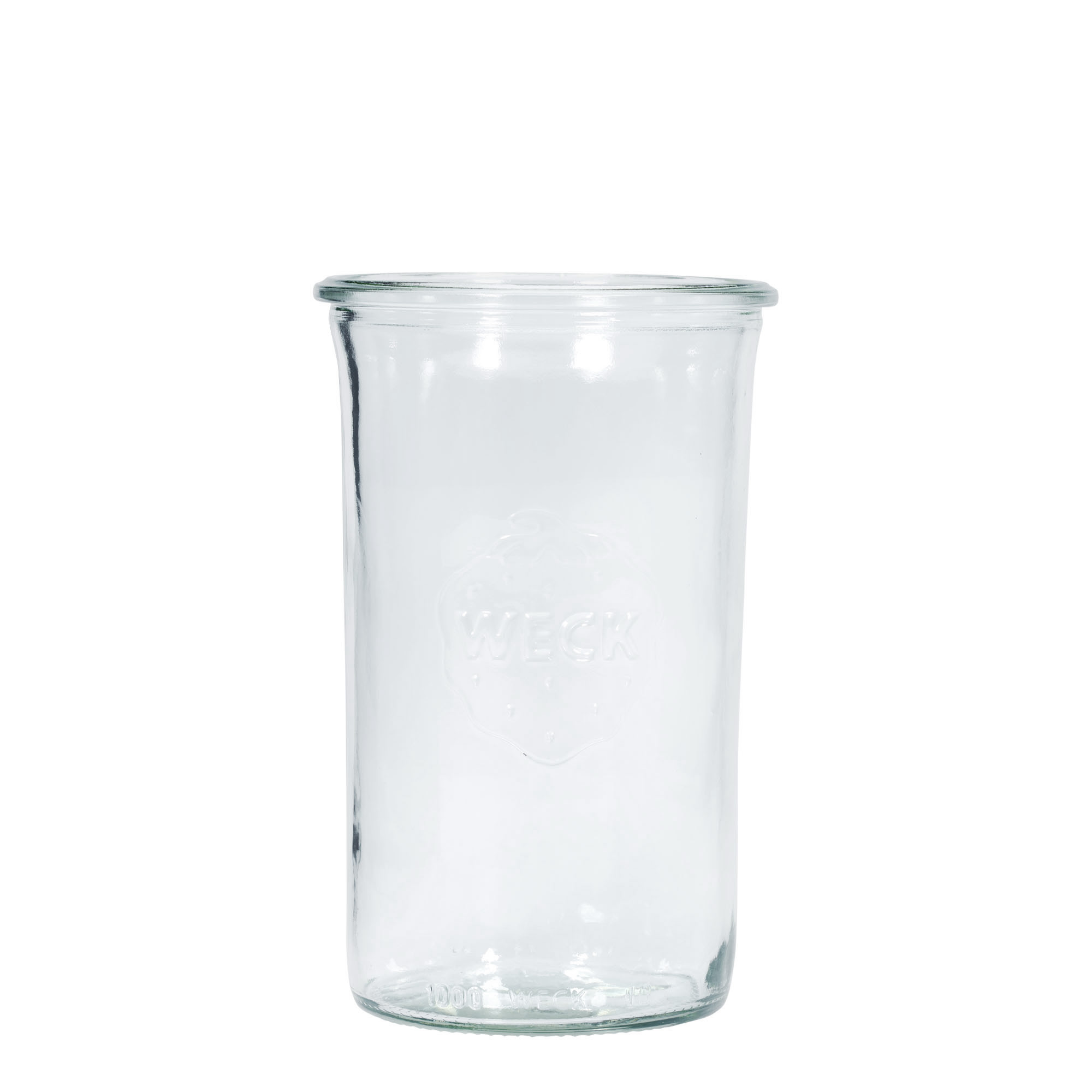 1.000 ml cylindrisk WECK-sylteglas, åbning: Rund kant