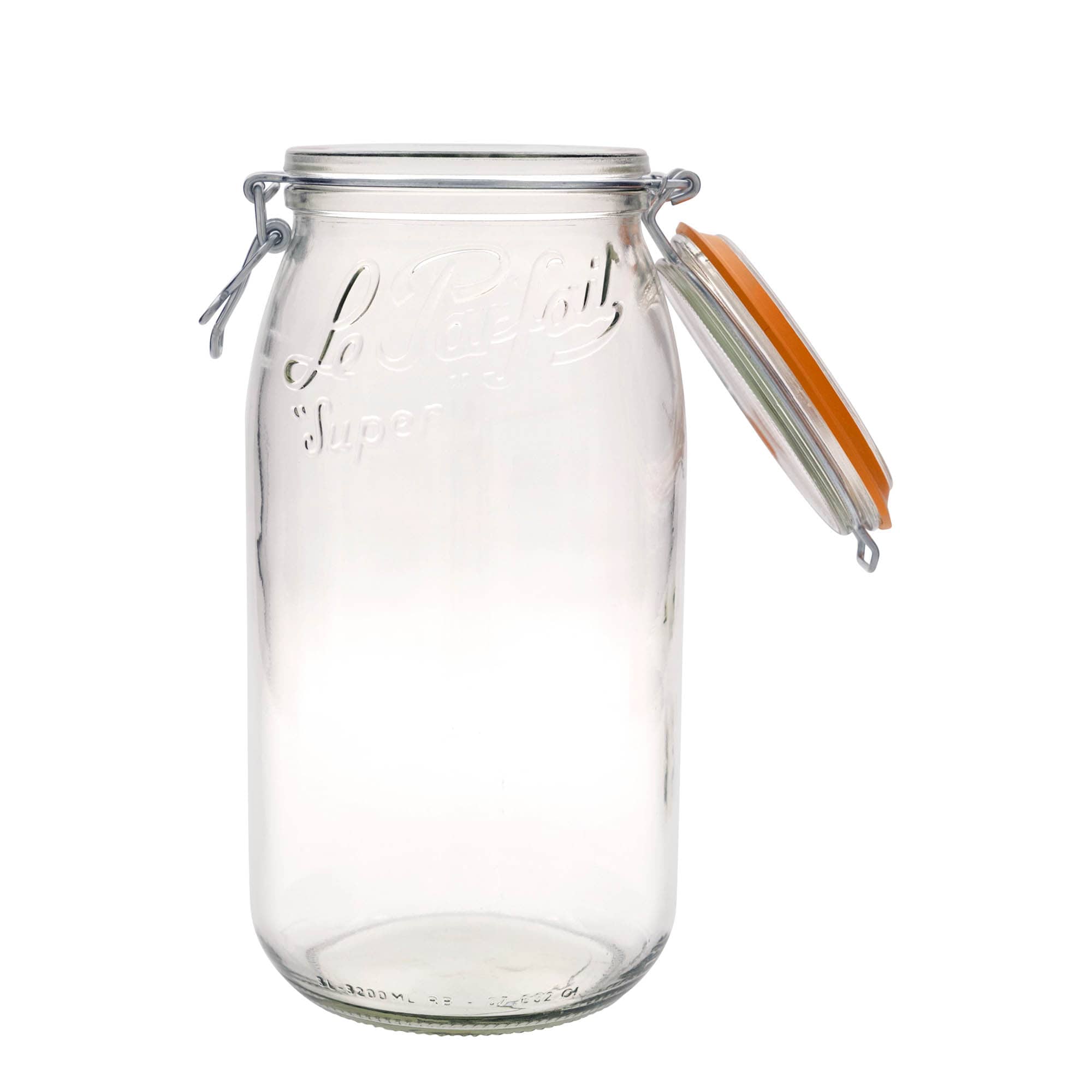 3.000 ml trådlågsglas 'Le Parfait Super Bocal', åbning: trådlåslukning 3.000 ml trådlågsglas 'Le Parfait Super Bocal', åbning: trådlåslukning