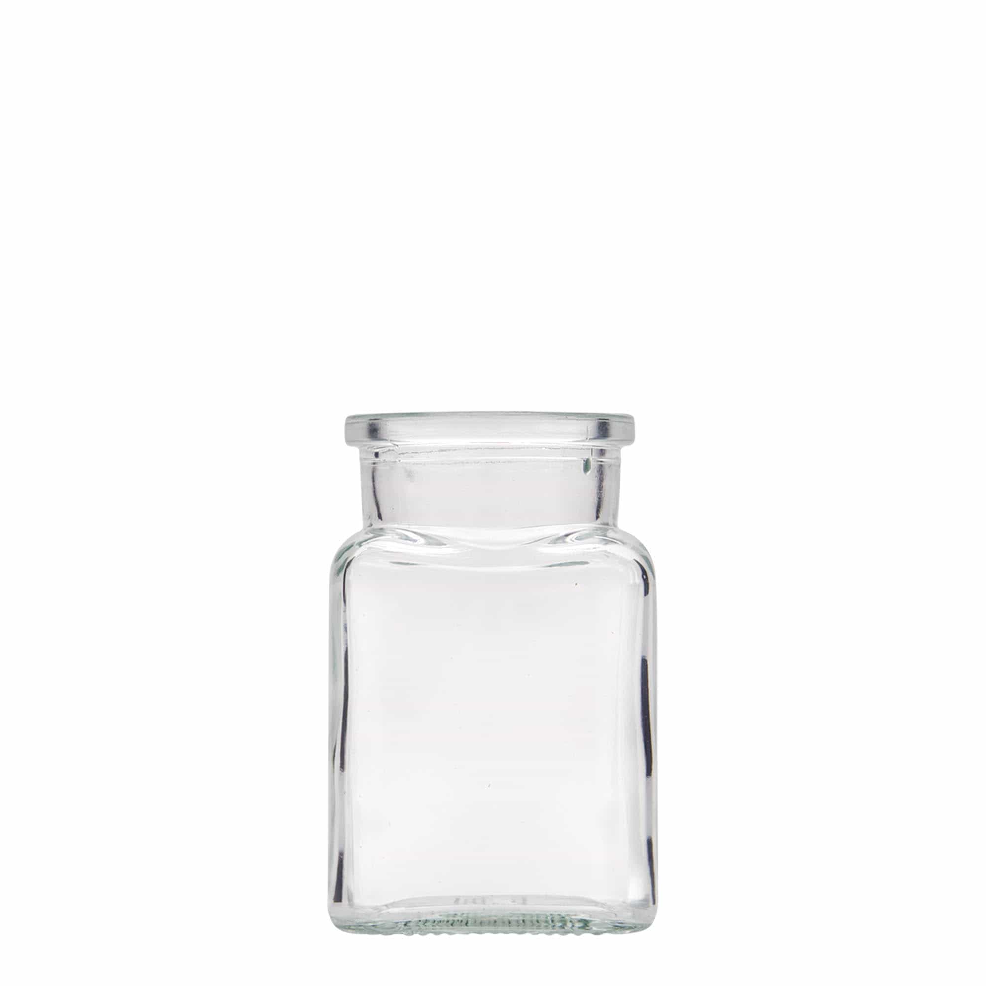 150 ml korkglas, firkantet, åbning: kork