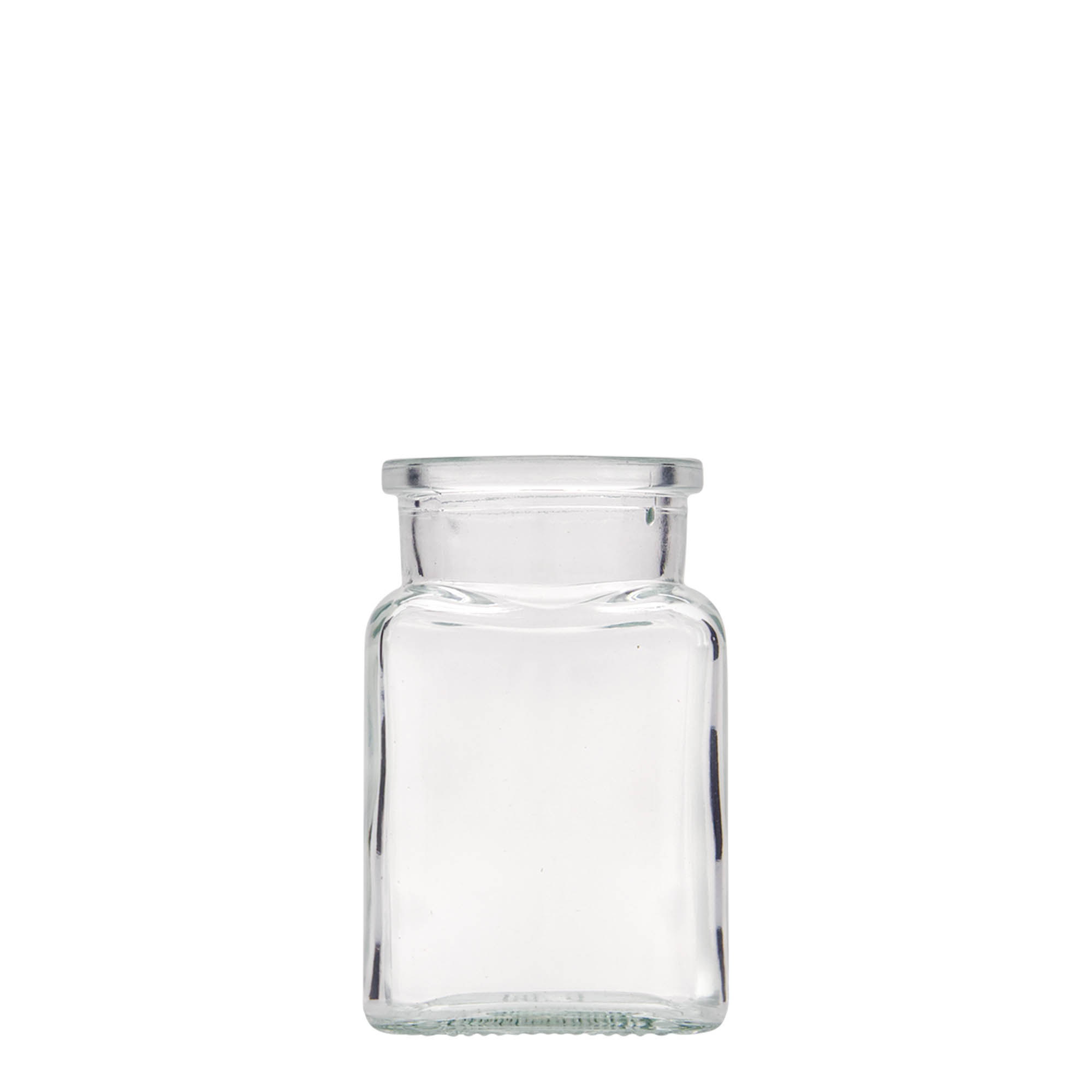150 ml korkglas, firkantet, åbning: kork