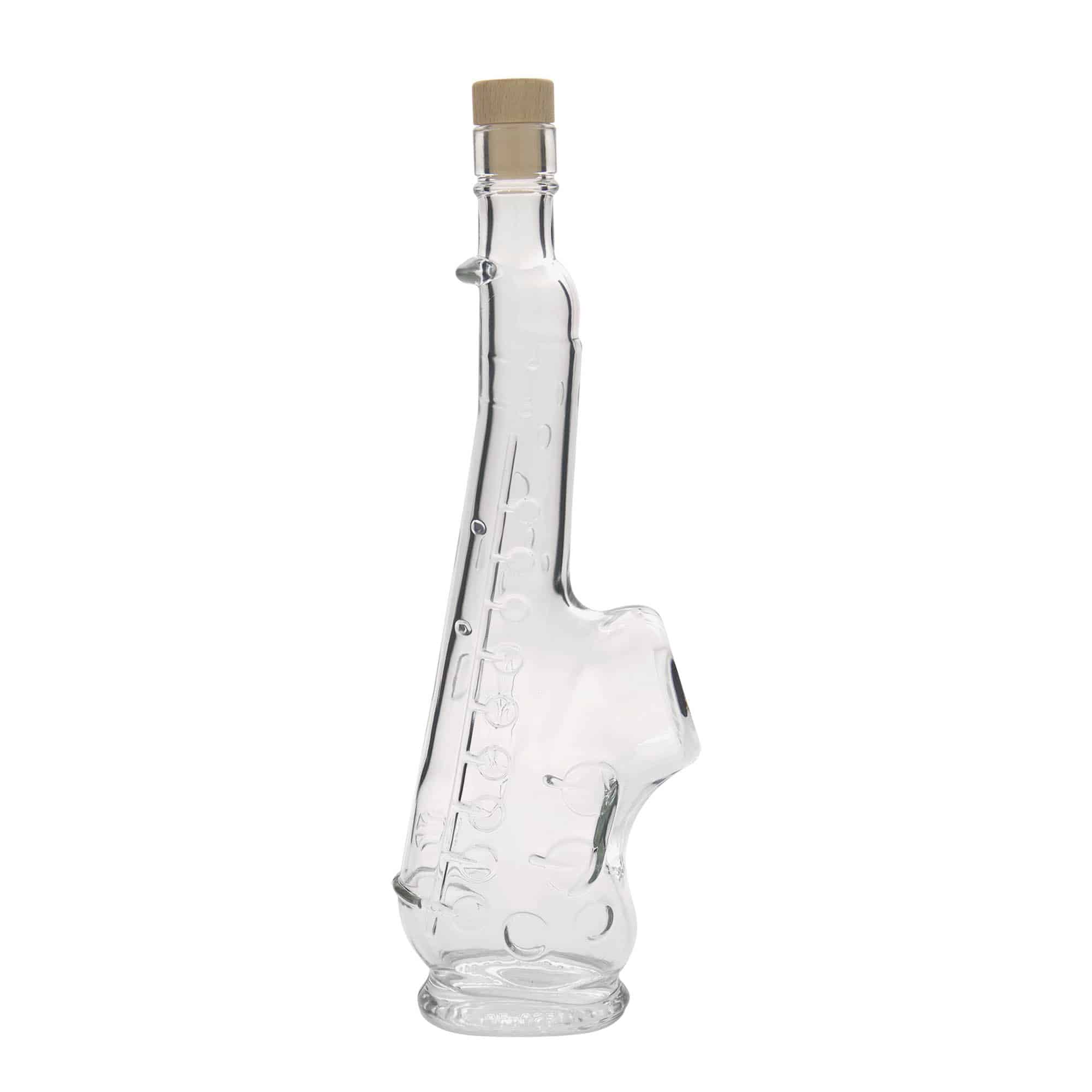 500 ml glasflaske 'Saxofon', åbning: kork