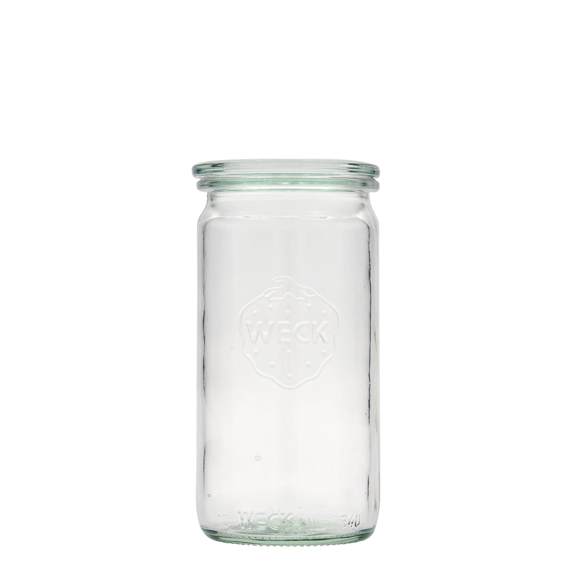340 ml WECK-cylinderglas, munding: rundkant 340 ml WECK-cylinderglas, munding: rundkant