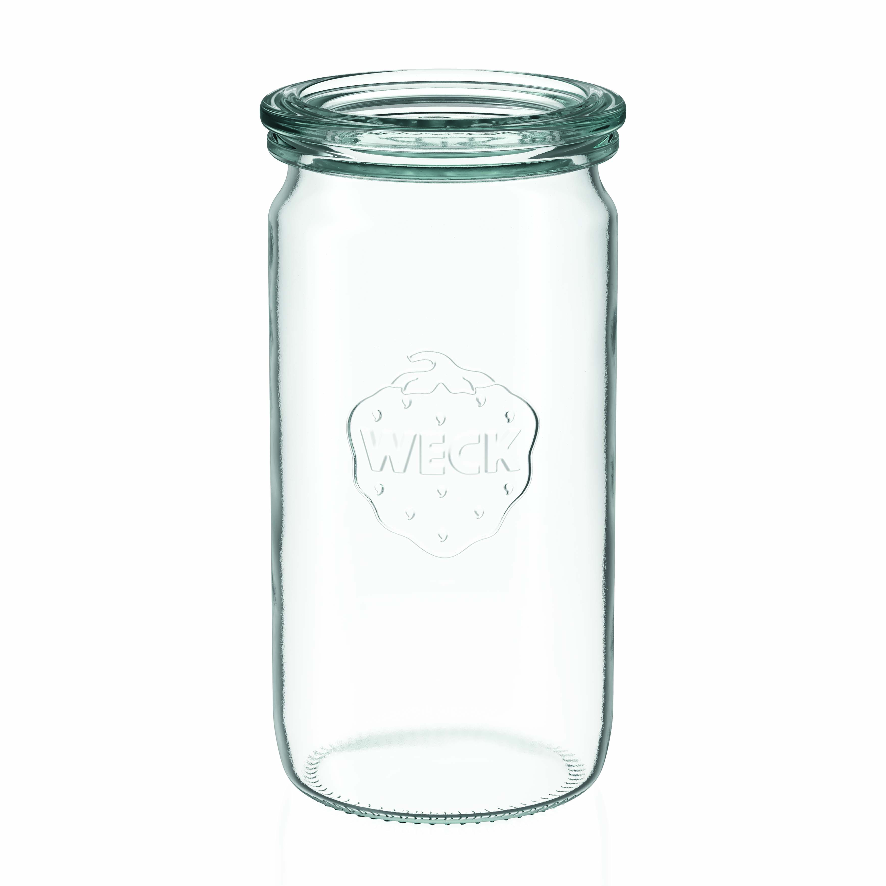 340 ml WECK-cylinderglas, munding: rundkant 340 ml WECK-cylinderglas, munding: rundkant