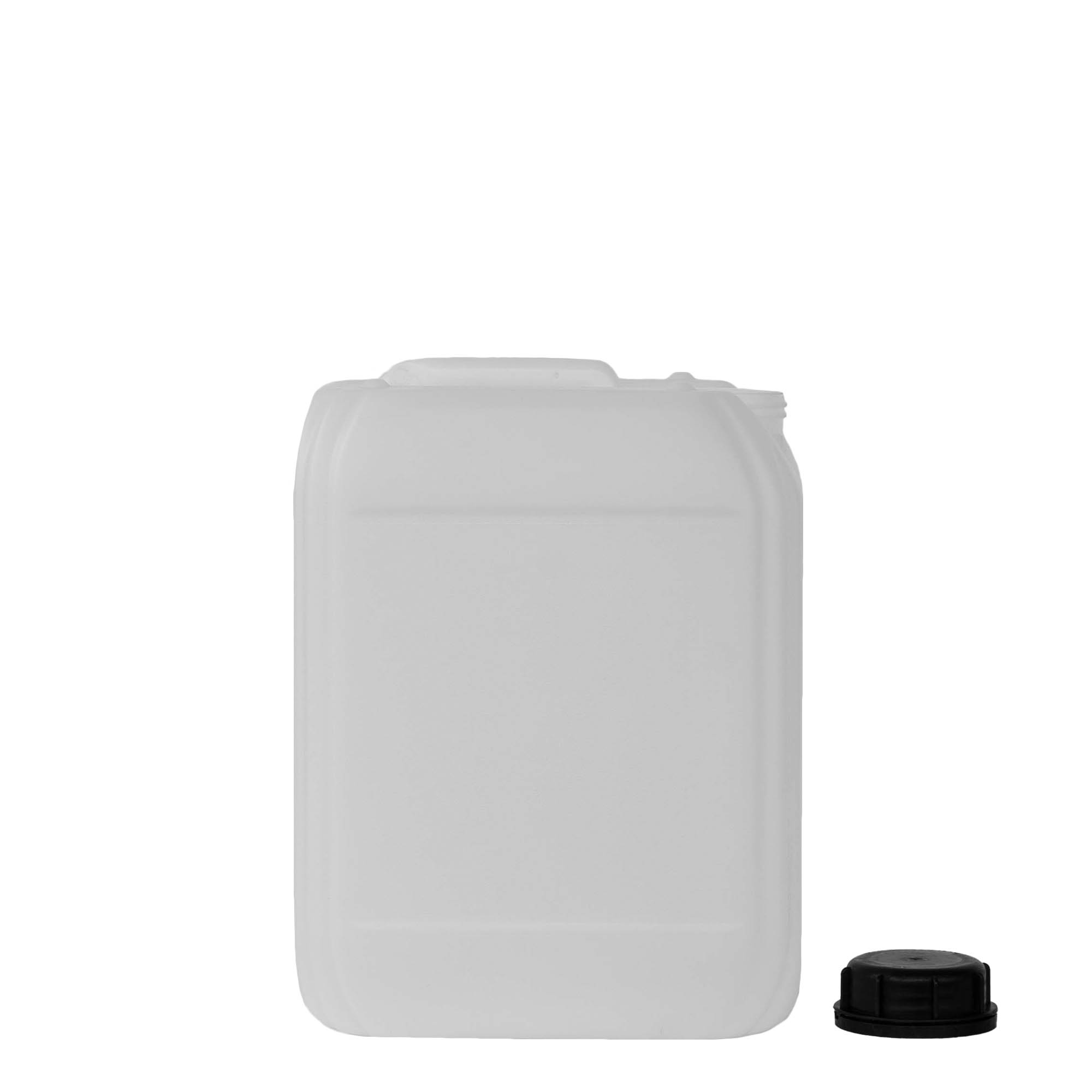 10 l dunk, rektangulær, HDPE-plast, natur, åbning: ND 55 10 l dunk, rektangulær, HDPE-plast, natur, åbning: ND 55